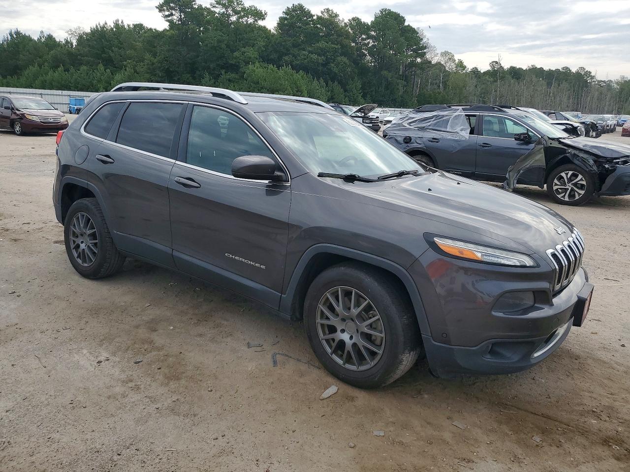 2014 Jeep Cherokee Limited Gray vin: 1C4PJLDS4EW185215