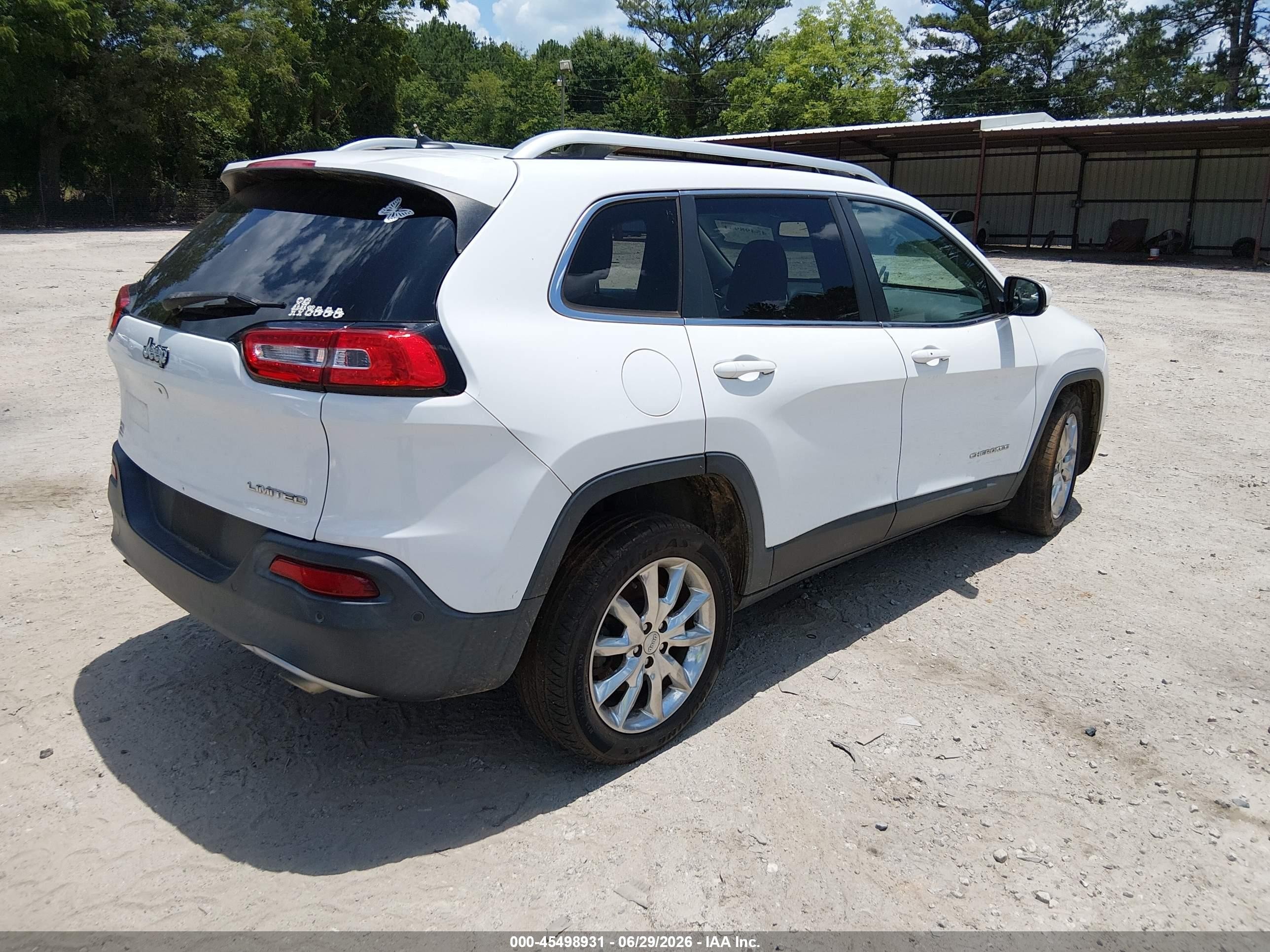 2014 Jeep Cherokee Limited White vin: 1C4PJLDS4EW212963