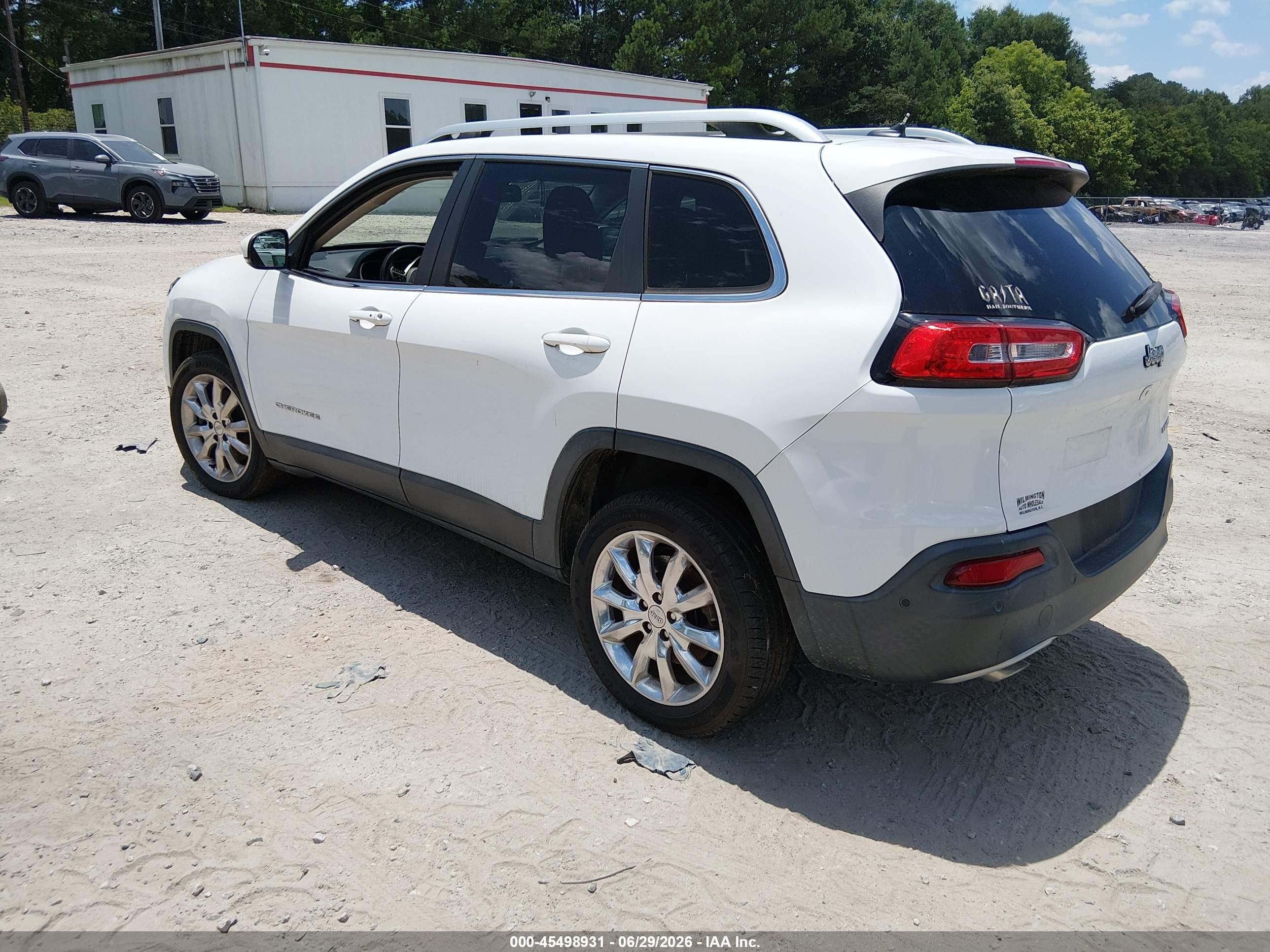 2014 Jeep Cherokee Limited White vin: 1C4PJLDS4EW212963