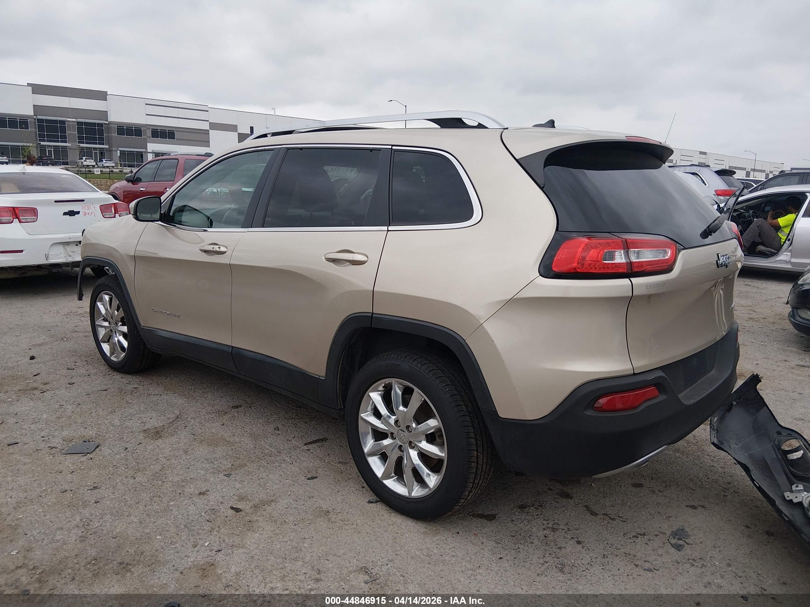 2014 Jeep Cherokee Limited Tan vin: 1C4PJLDS4EW279739