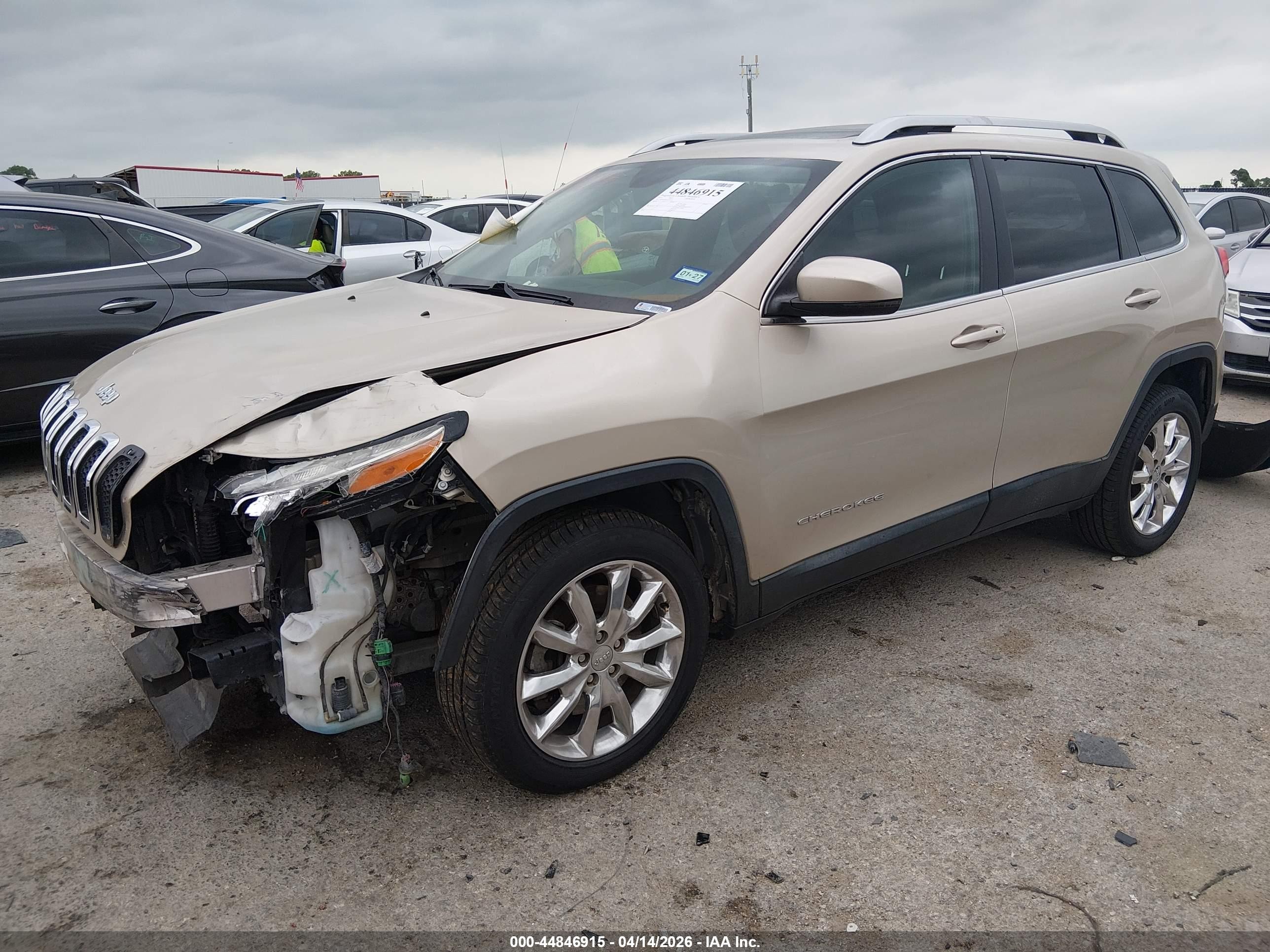 2014 Jeep Cherokee Limited Tan vin: 1C4PJLDS4EW279739