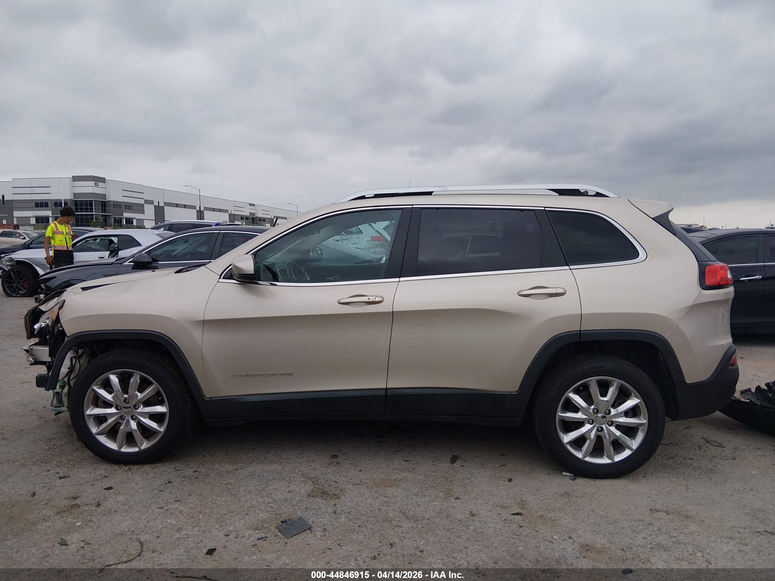 2014 Jeep Cherokee Limited Tan vin: 1C4PJLDS4EW279739