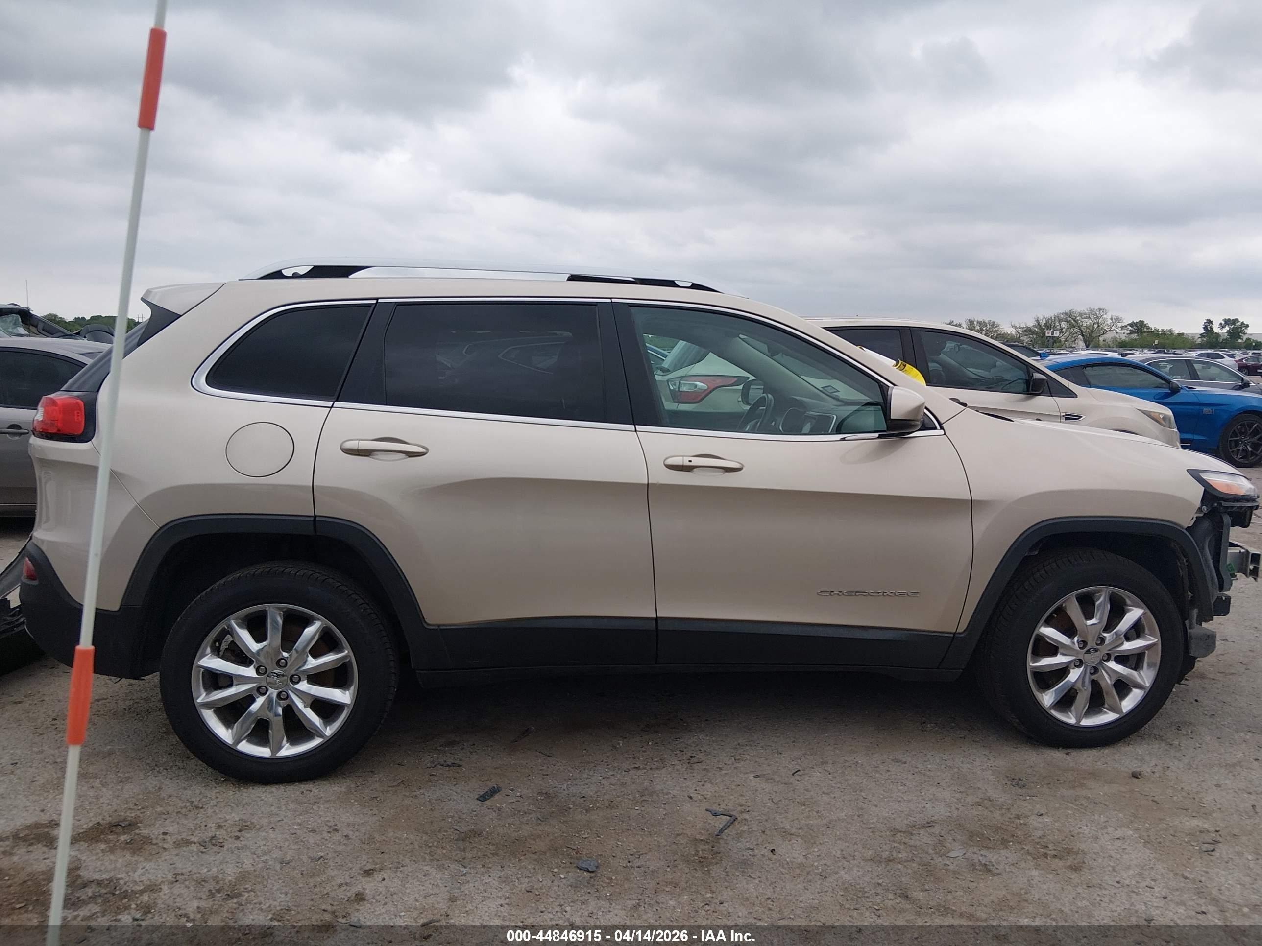 2014 Jeep Cherokee Limited Tan vin: 1C4PJLDS4EW279739