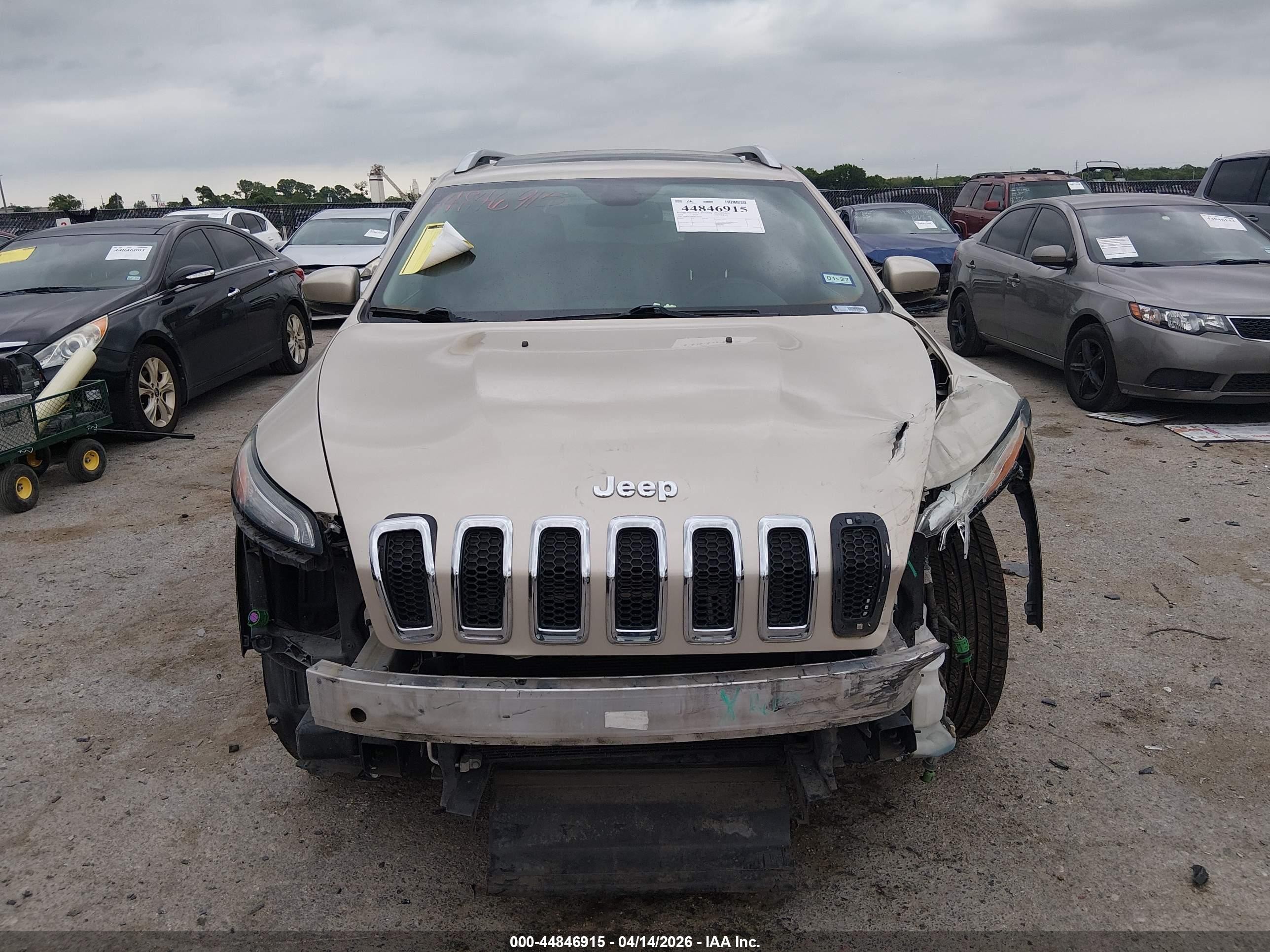 2014 Jeep Cherokee Limited Tan vin: 1C4PJLDS4EW279739