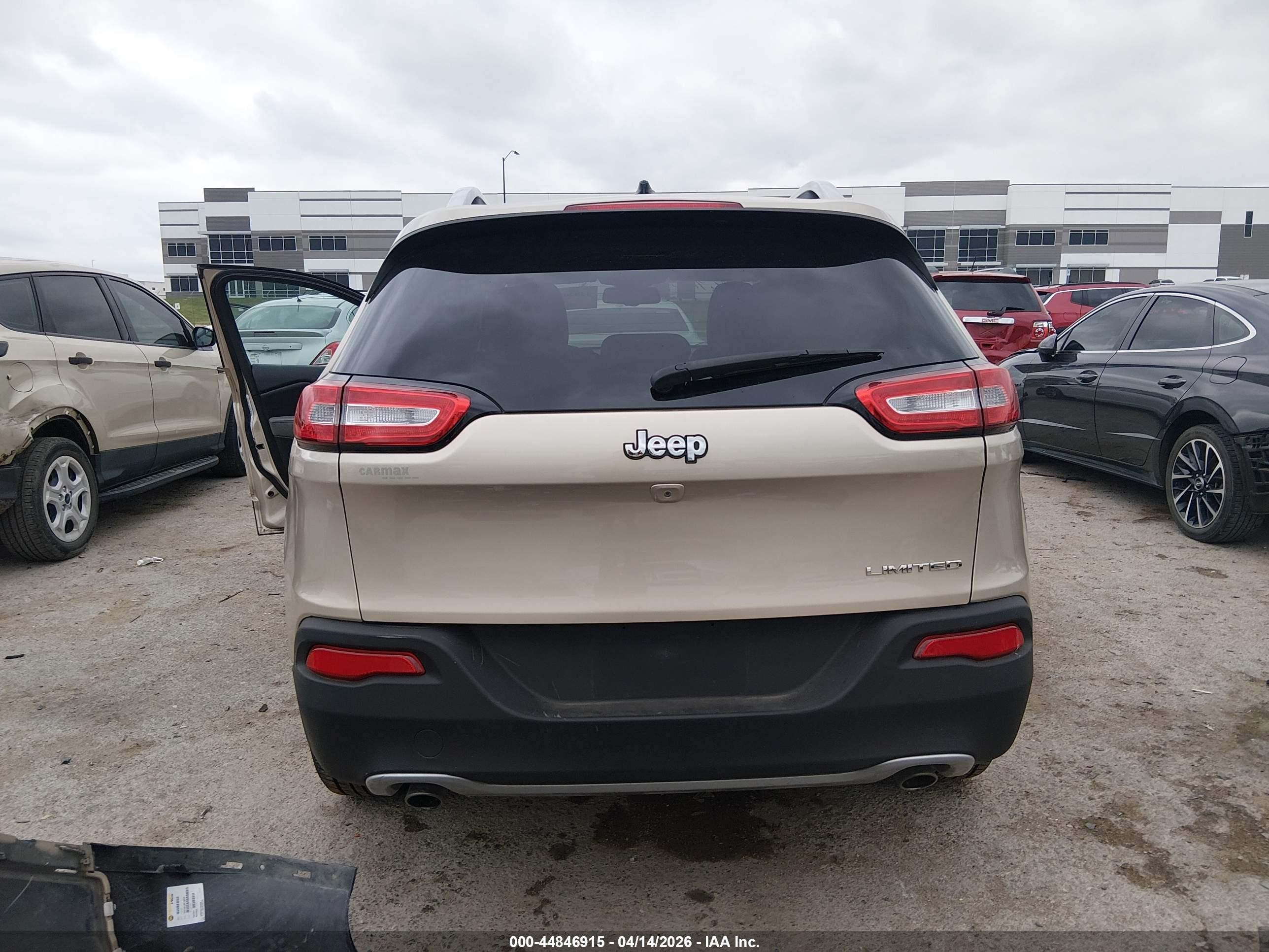 2014 Jeep Cherokee Limited Tan vin: 1C4PJLDS4EW279739
