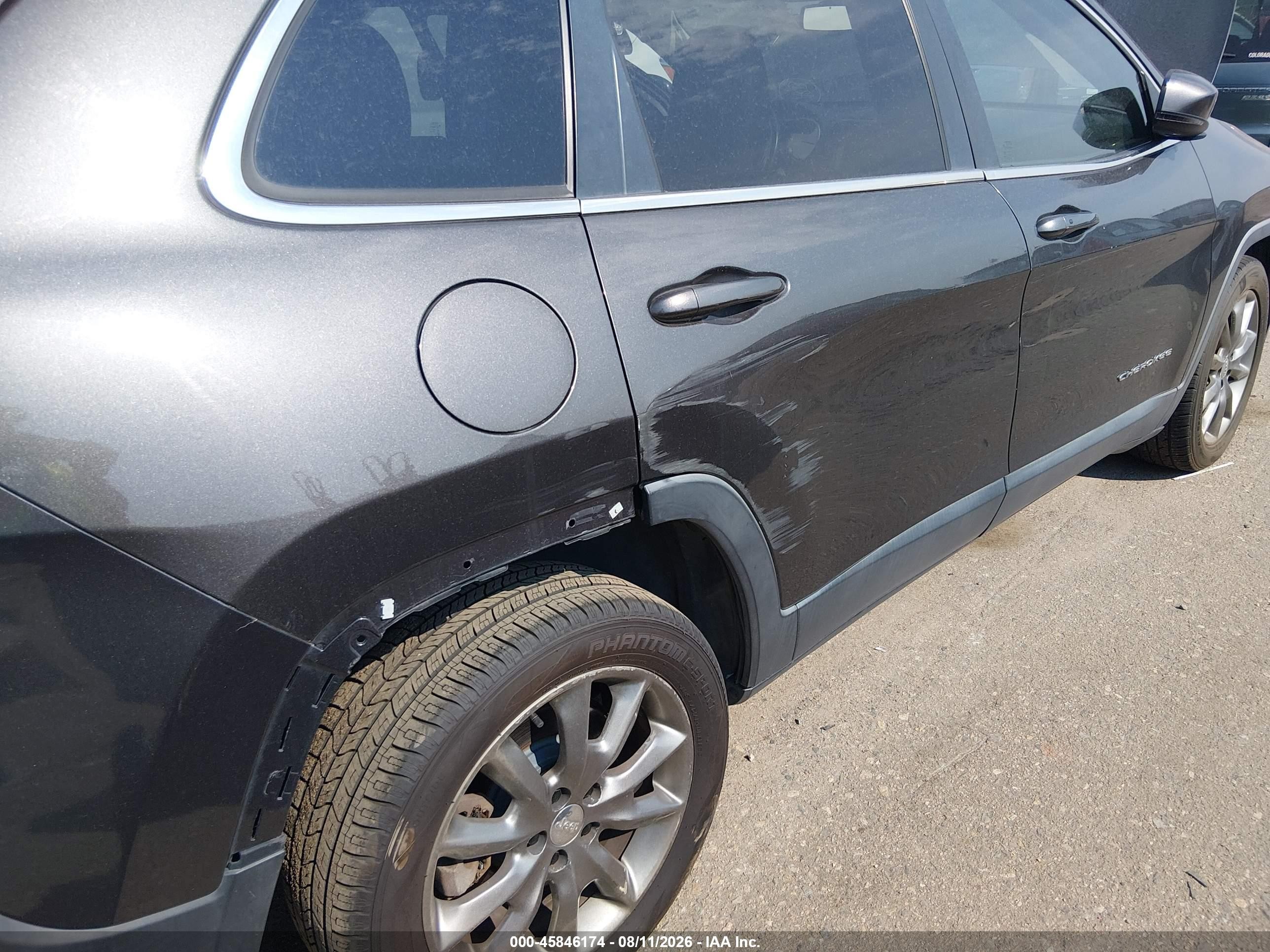 2014 Jeep Cherokee Limited Серый vin: 1C4PJLDS4EW279790