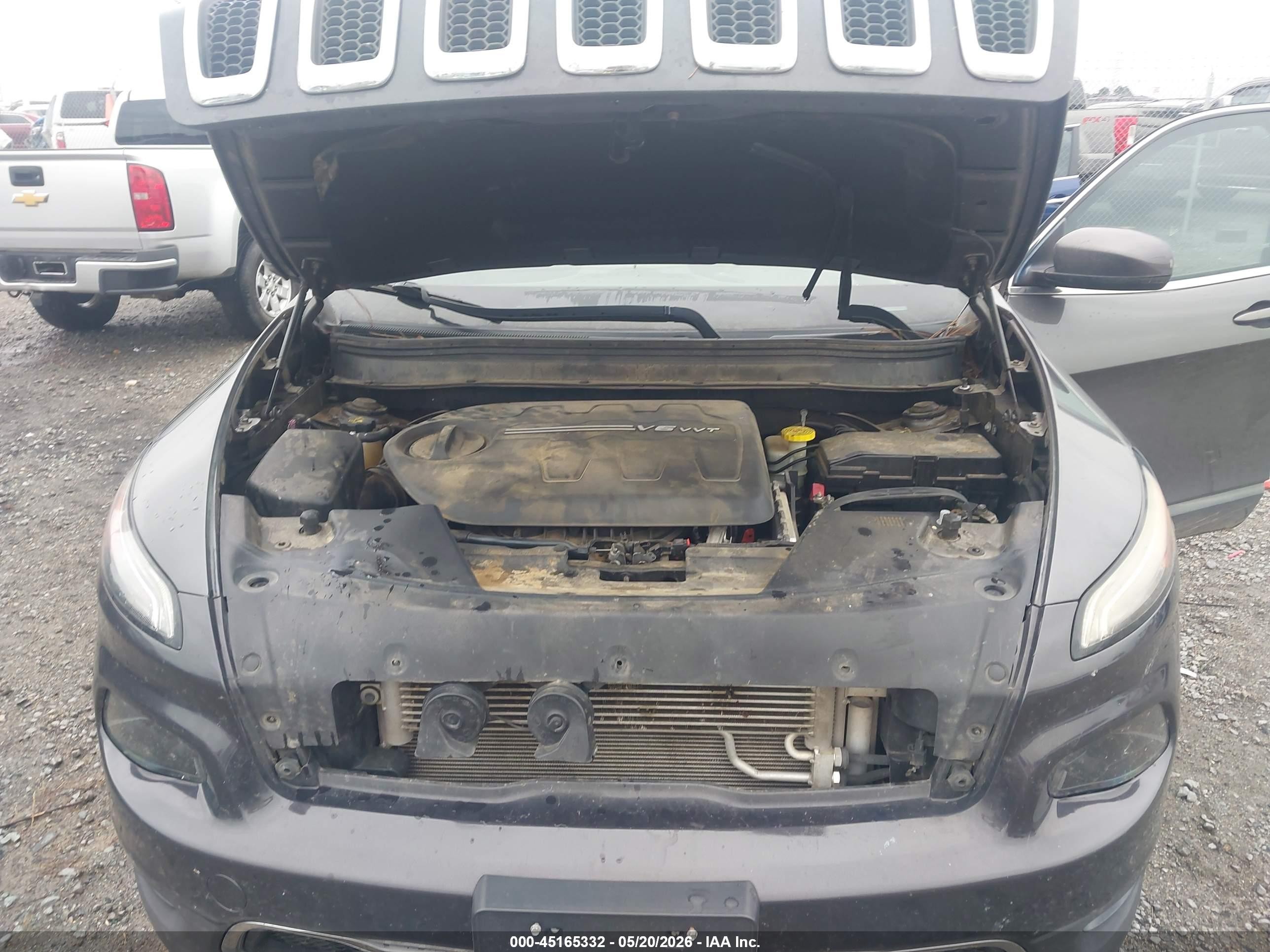 2015 Jeep Cherokee Limited Серый vin: 1C4PJLDS4FW525531