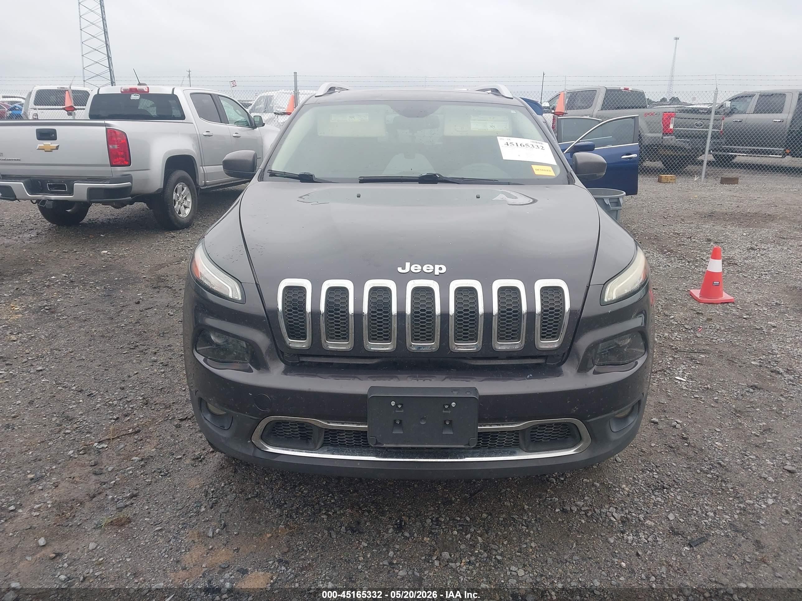 2015 Jeep Cherokee Limited Серый vin: 1C4PJLDS4FW525531