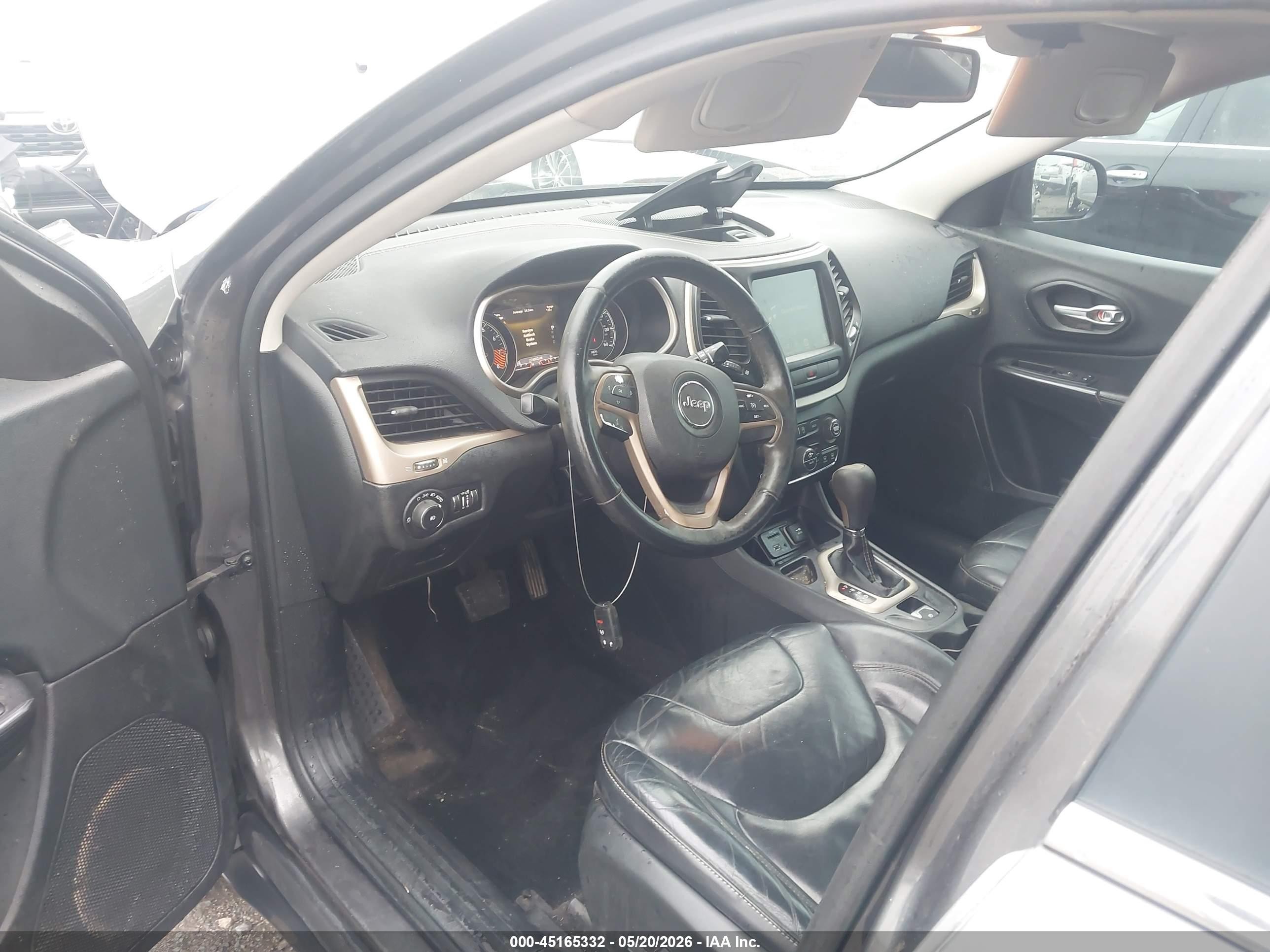 2015 Jeep Cherokee Limited Серый vin: 1C4PJLDS4FW525531
