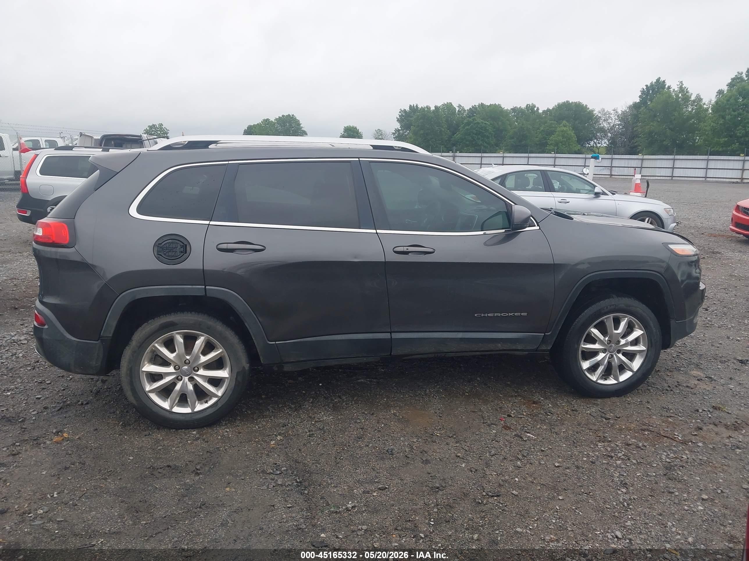 2015 Jeep Cherokee Limited Серый vin: 1C4PJLDS4FW525531