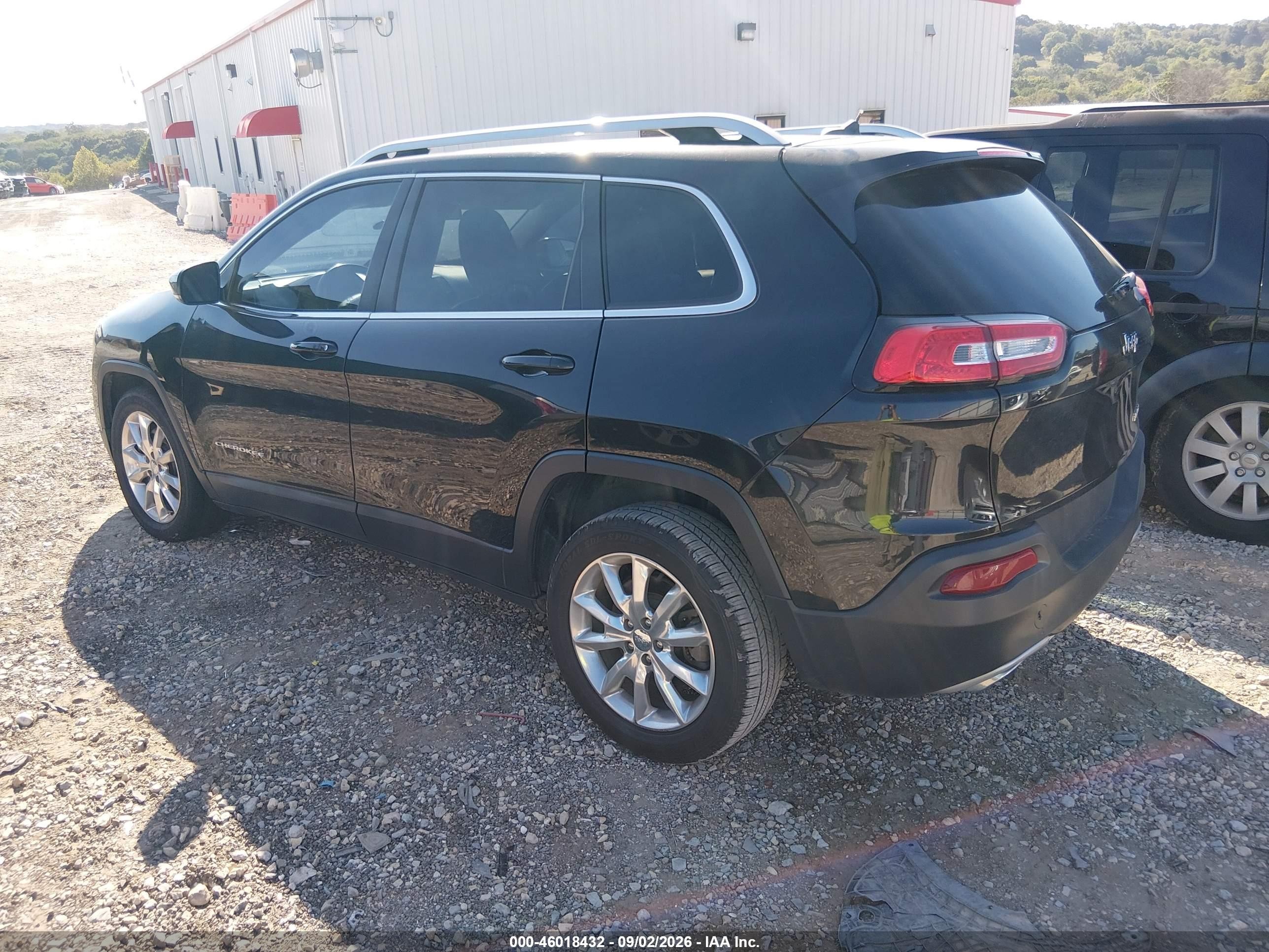 2015 Jeep Cherokee Limited Black vin: 1C4PJLDS4FW553913