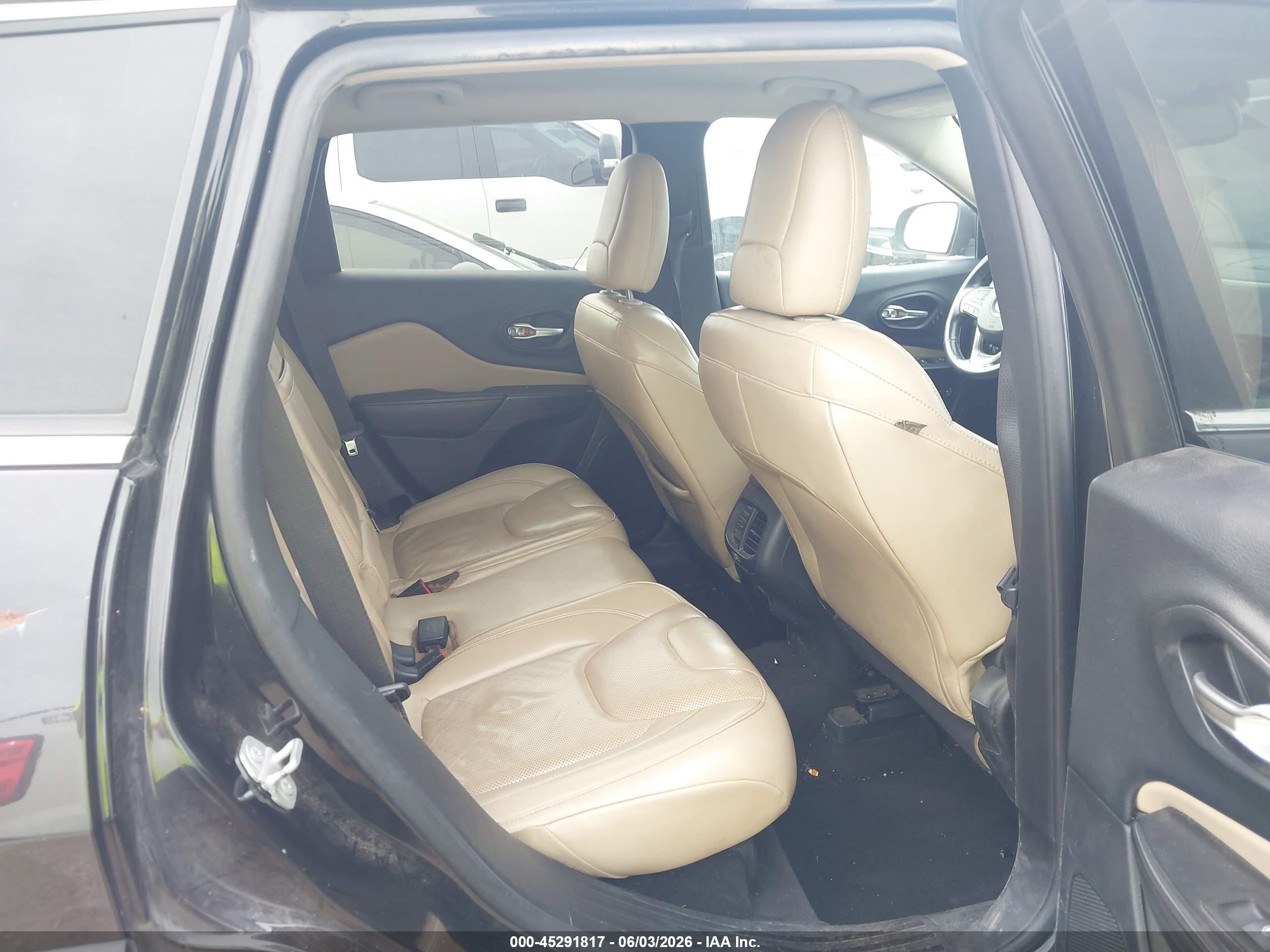 2015 Jeep Cherokee Limited Black vin: 1C4PJLDS4FW566855