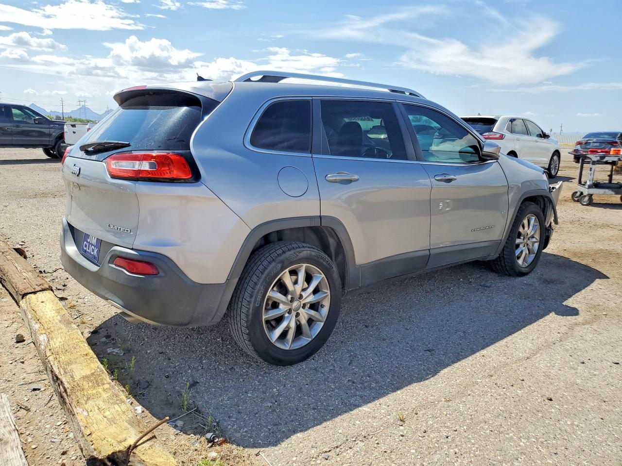 2014 Jeep Cherokee Limited Silver vin: 1C4PJLDS5EW164454