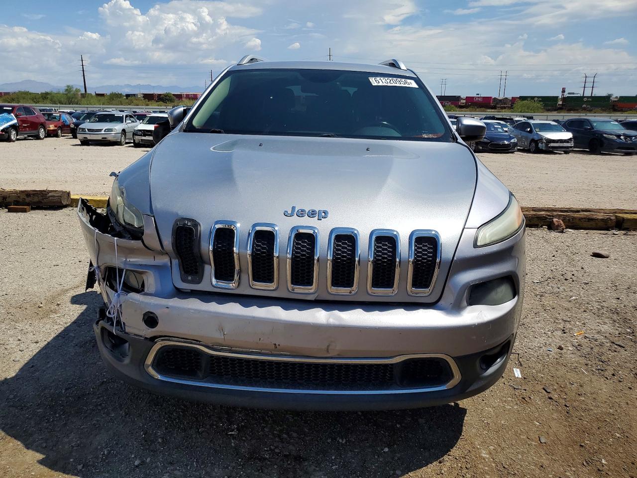 2014 Jeep Cherokee Limited Silver vin: 1C4PJLDS5EW164454