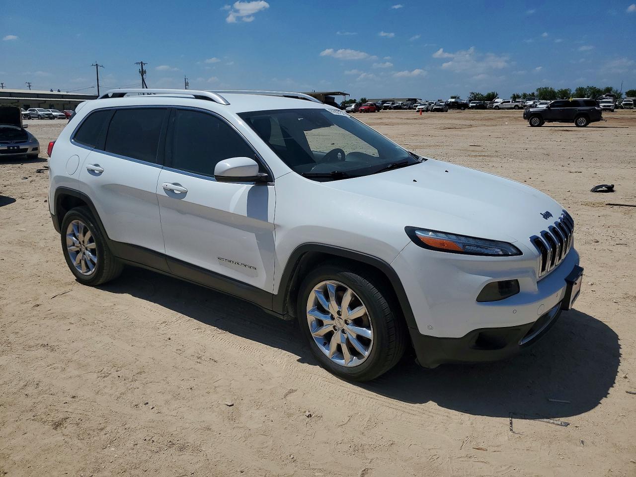 2014 Jeep Cherokee Limited White vin: 1C4PJLDS5EW200272