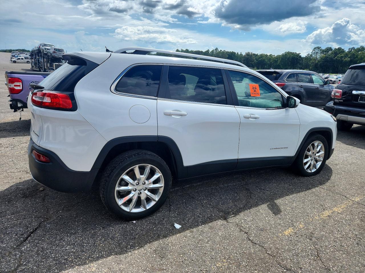 2014 Jeep Cherokee Limited White vin: 1C4PJLDS5EW256146