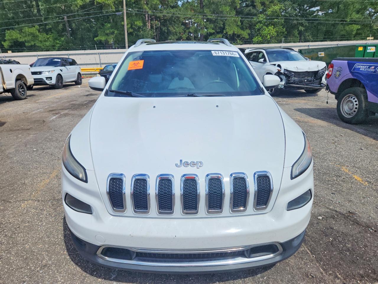 2014 Jeep Cherokee Limited White vin: 1C4PJLDS5EW256146