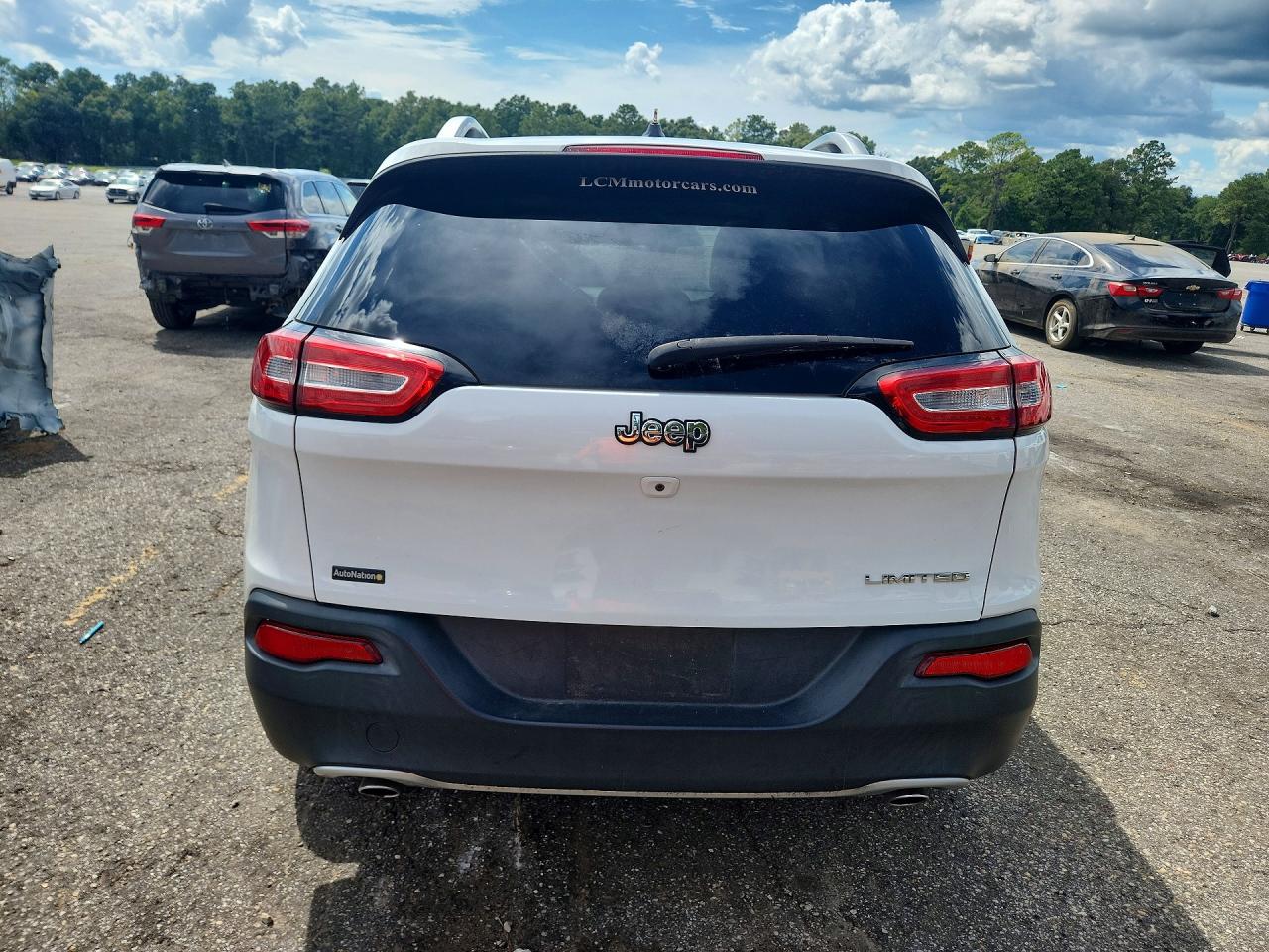 2014 Jeep Cherokee Limited White vin: 1C4PJLDS5EW256146
