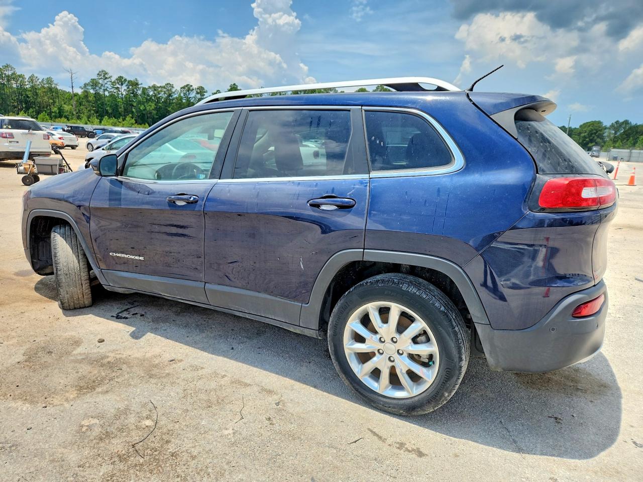 2014 Jeep Cherokee Limited Синий vin: 1C4PJLDS5EW256289