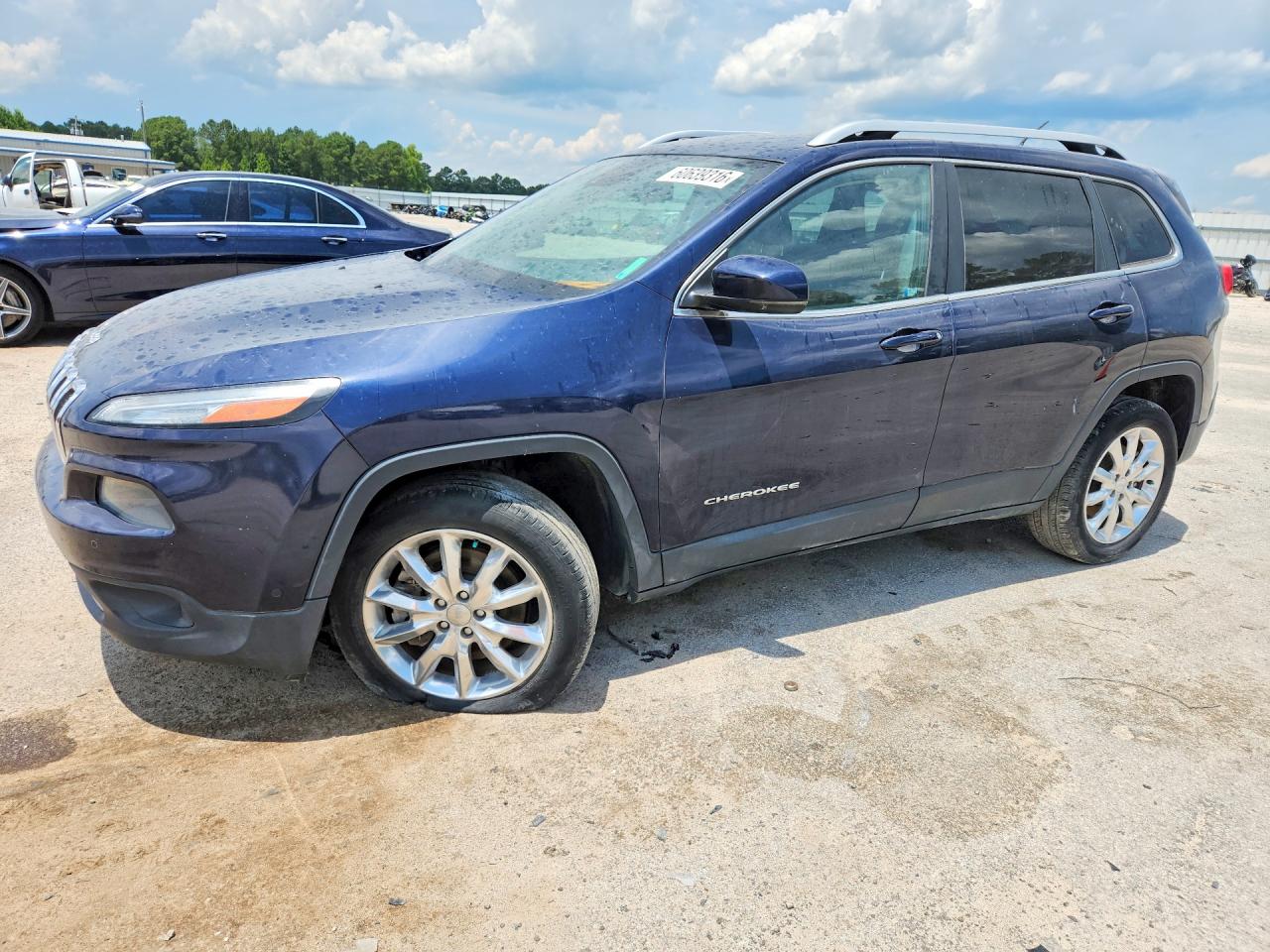 2014 Jeep Cherokee Limited Синий vin: 1C4PJLDS5EW256289