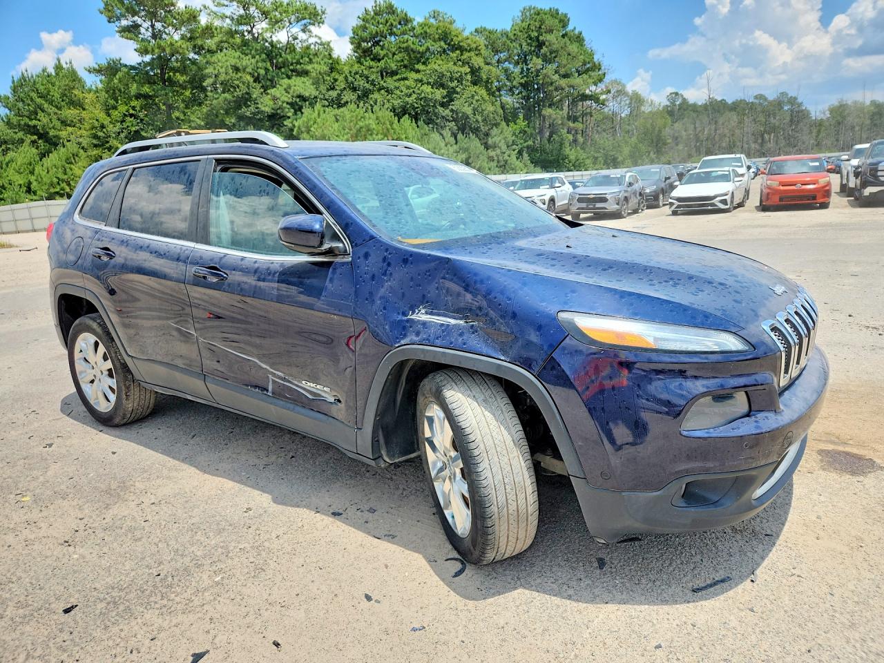 2014 Jeep Cherokee Limited Синий vin: 1C4PJLDS5EW256289