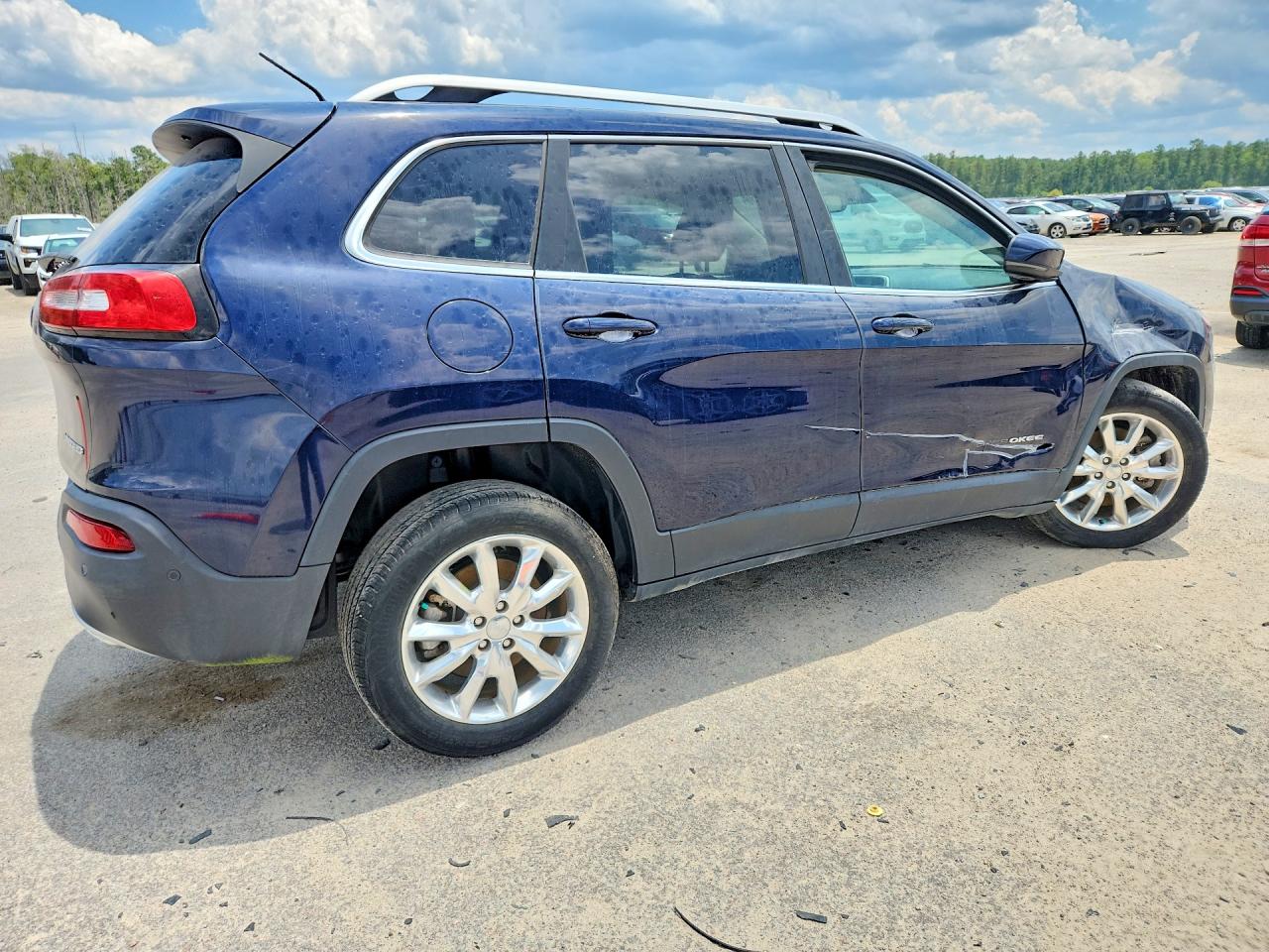 2014 Jeep Cherokee Limited Синий vin: 1C4PJLDS5EW256289