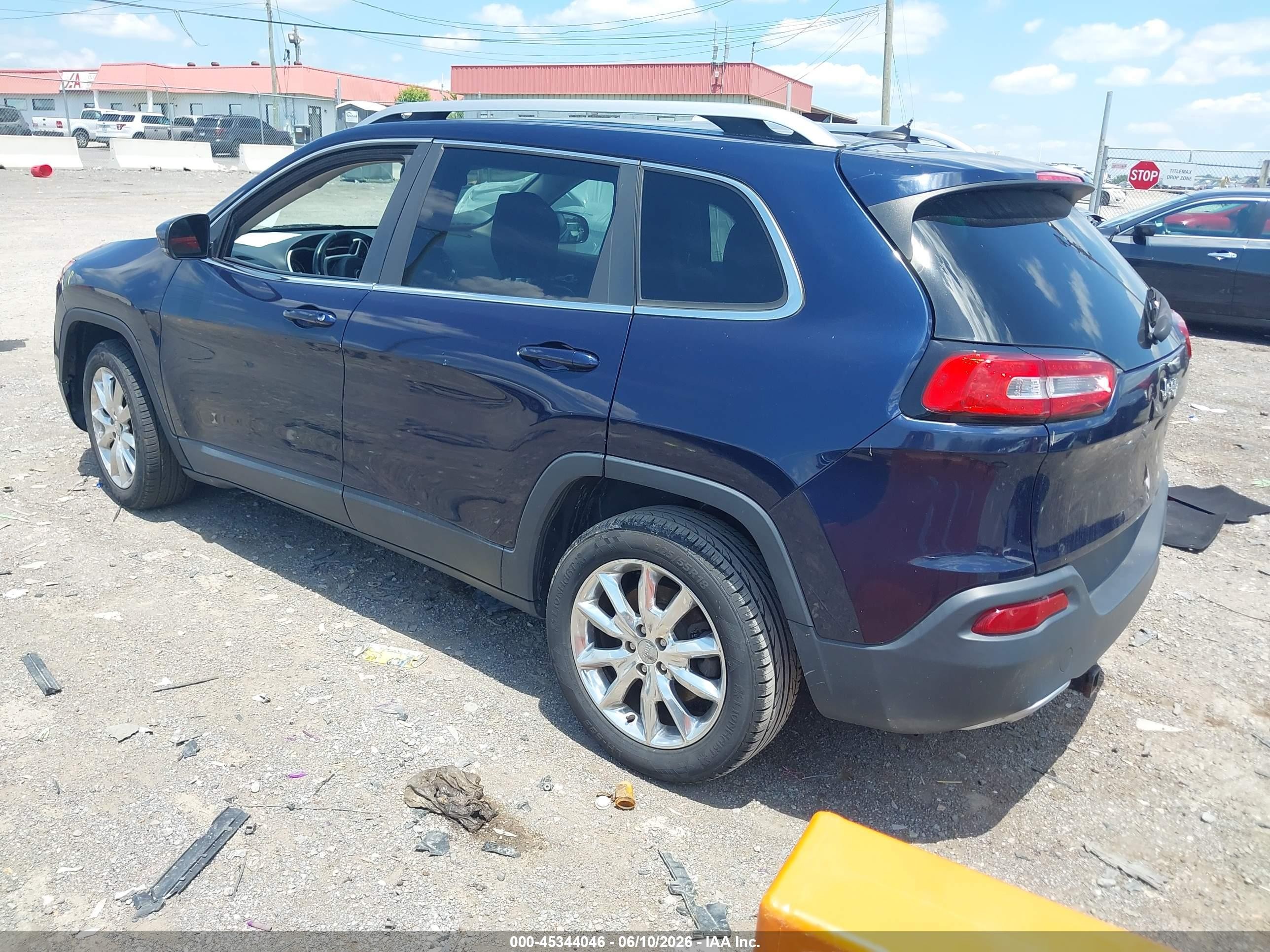 2014 Jeep Cherokee Limited Синий vin: 1C4PJLDS5EW256292