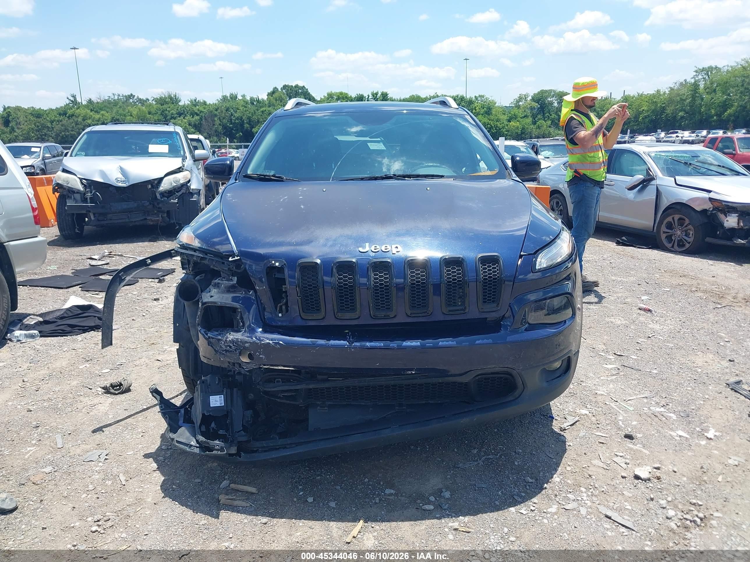 2014 Jeep Cherokee Limited Синий vin: 1C4PJLDS5EW256292
