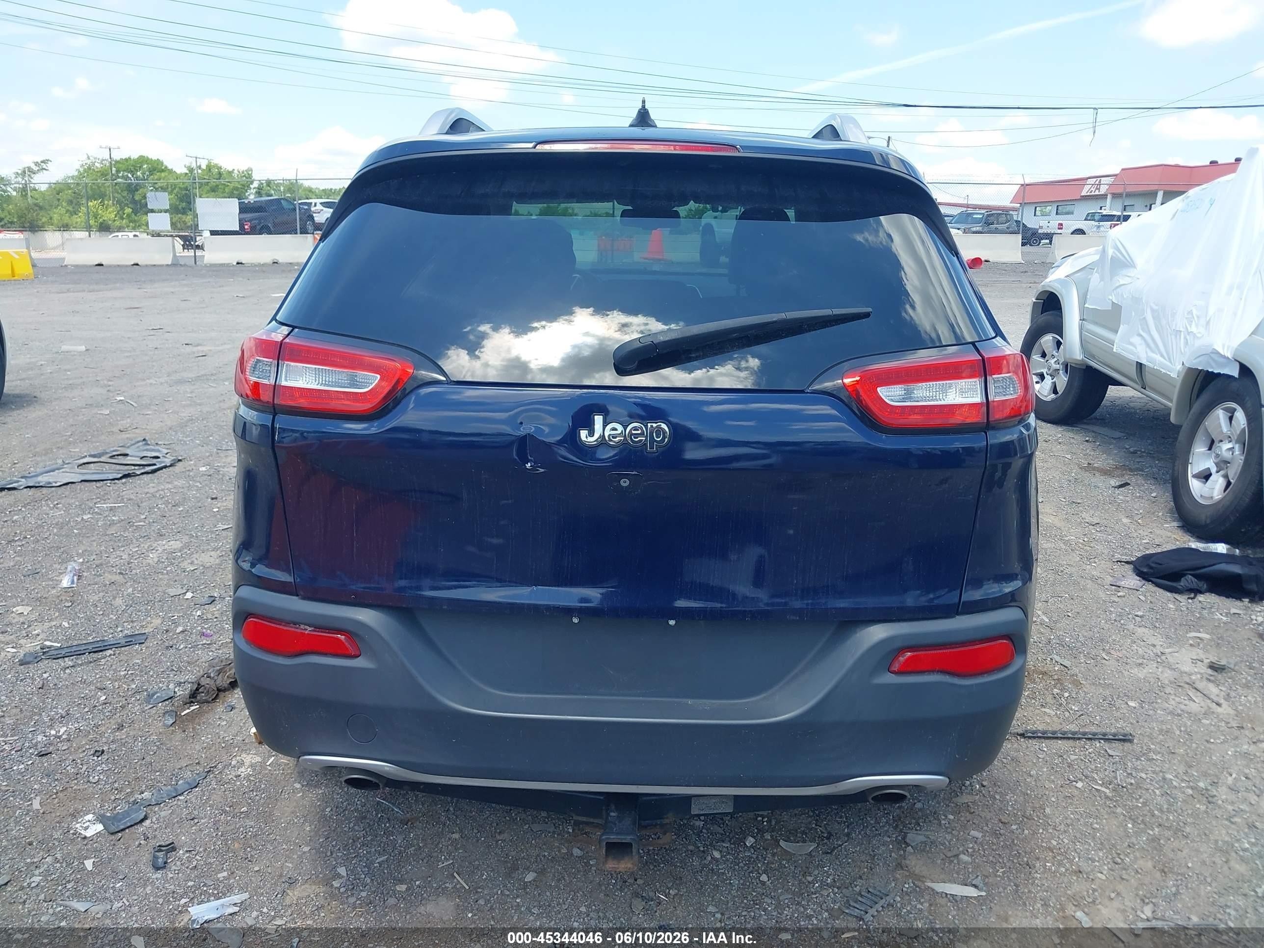 2014 Jeep Cherokee Limited Синий vin: 1C4PJLDS5EW256292
