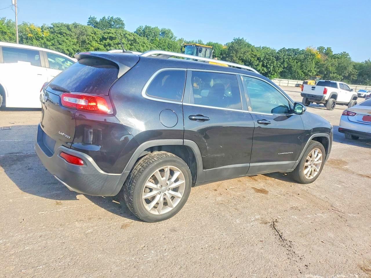 2015 Jeep Cherokee Limited Black vin: 1C4PJLDS5FW585172