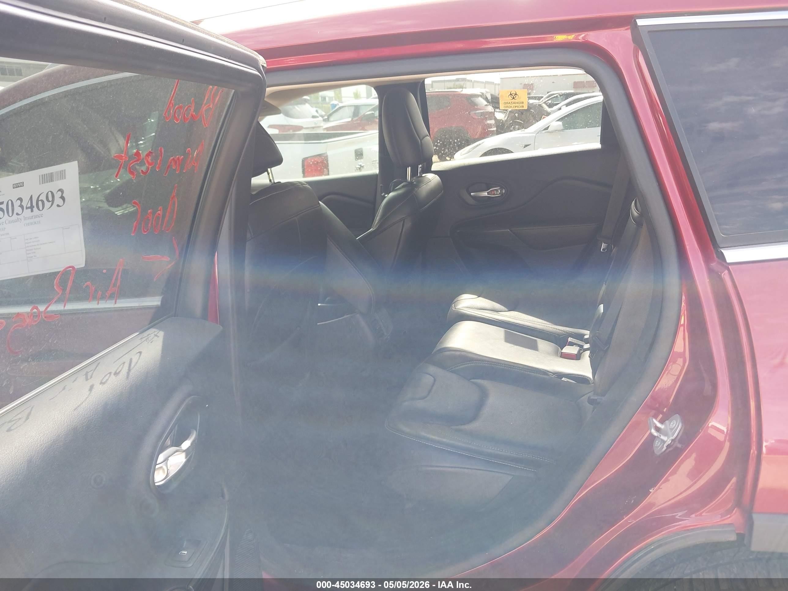 2015 Jeep Cherokee Limited Red vin: 1C4PJLDS5FW607896