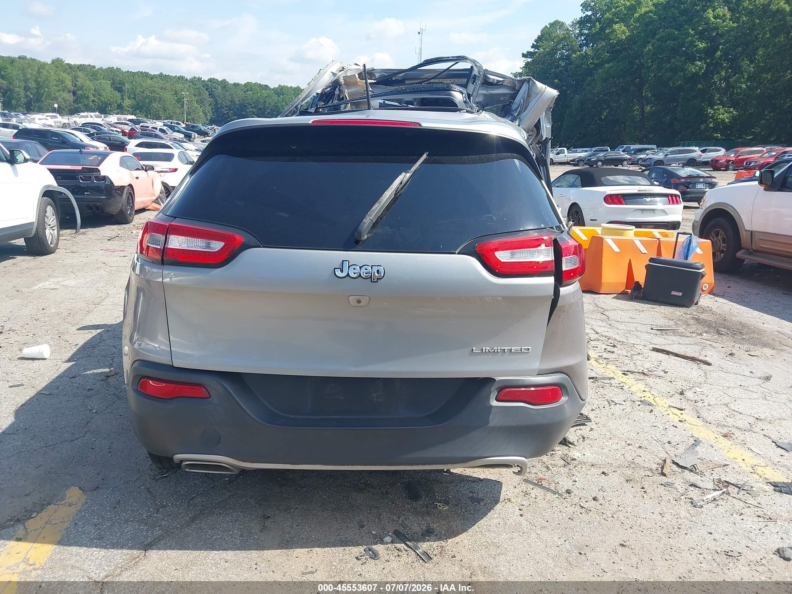 2015 Jeep Cherokee Limited Gray vin: 1C4PJLDS5FW760472