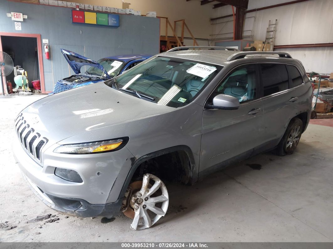 2017 Jeep Cherokee Limited Fwd Gray vin: 1C4PJLDS5HW535925