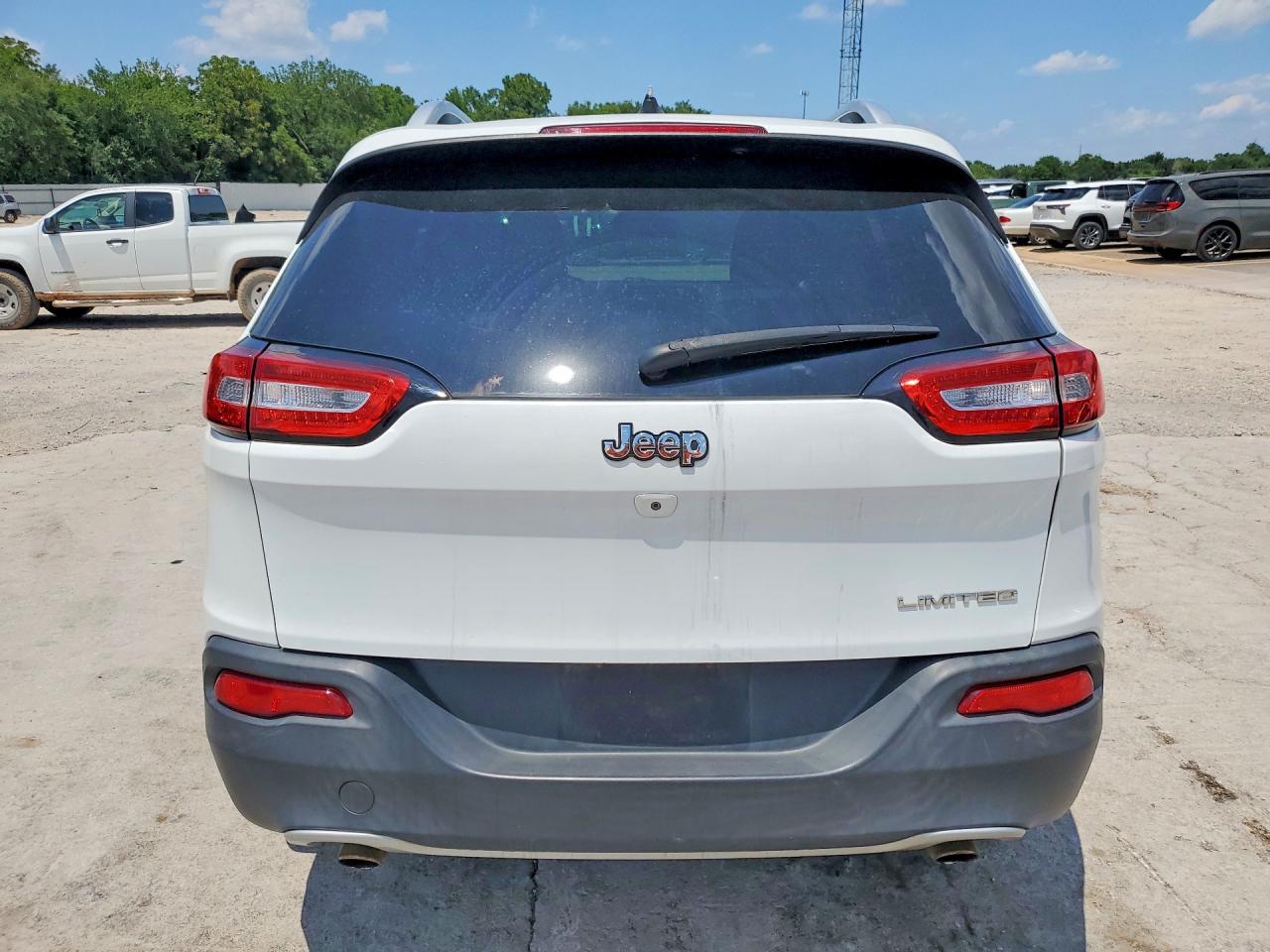 2014 Jeep Cherokee Limited White vin: 1C4PJLDS6EW118535