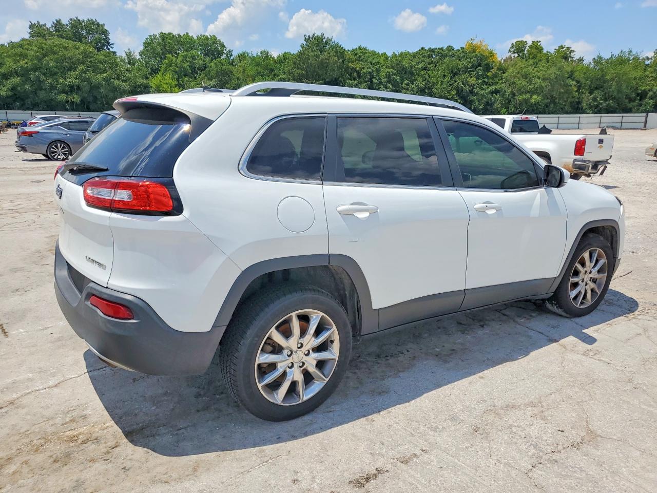 2014 Jeep Cherokee Limited White vin: 1C4PJLDS6EW118535