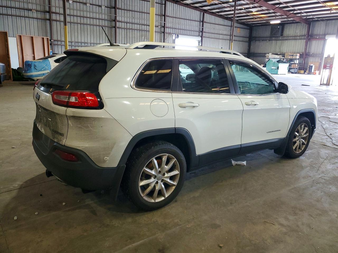2014 Jeep Cherokee Limited White vin: 1C4PJLDS6EW154905
