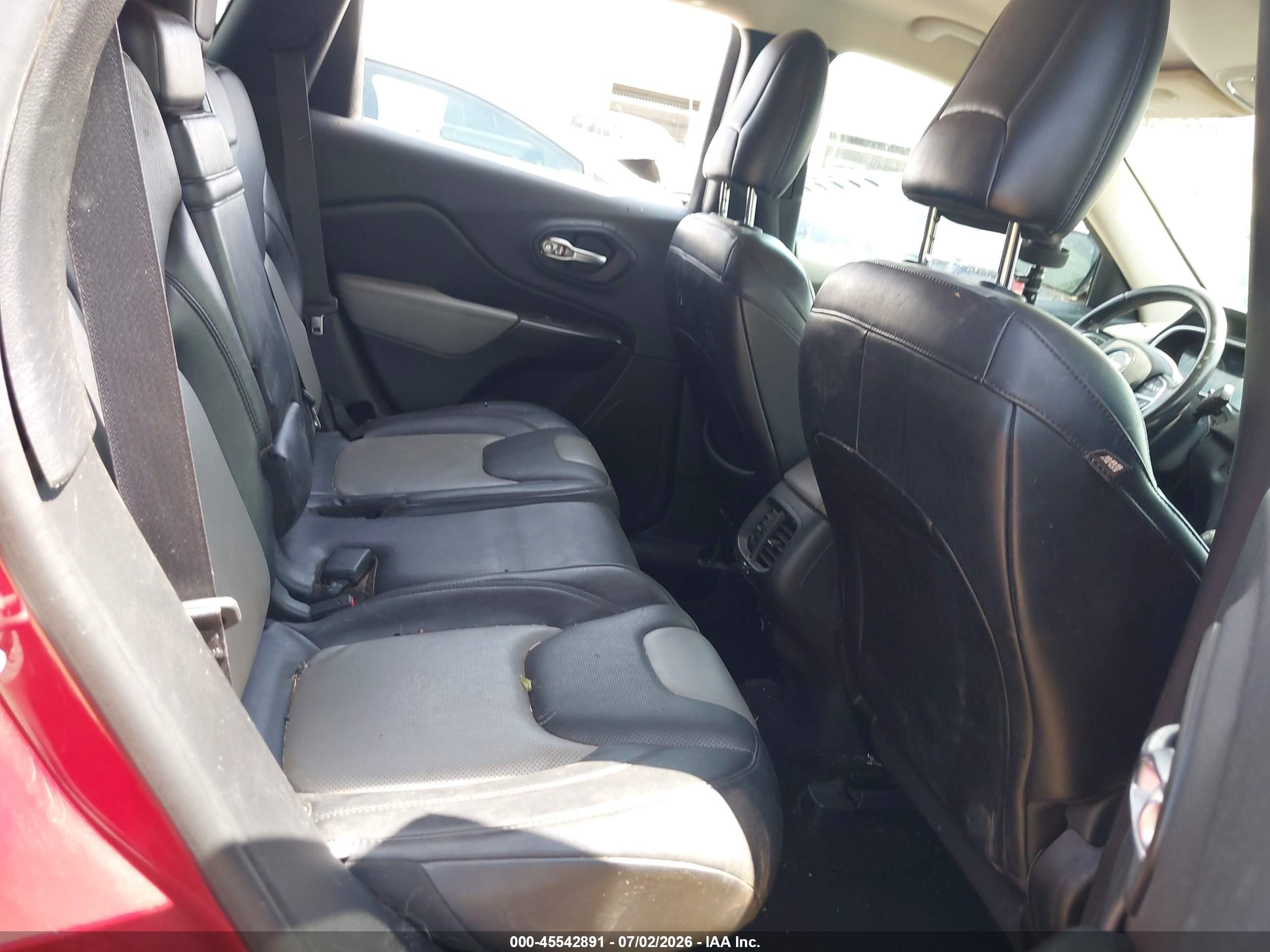 2014 Jeep Cherokee Limited Красный vin: 1C4PJLDS6EW200197