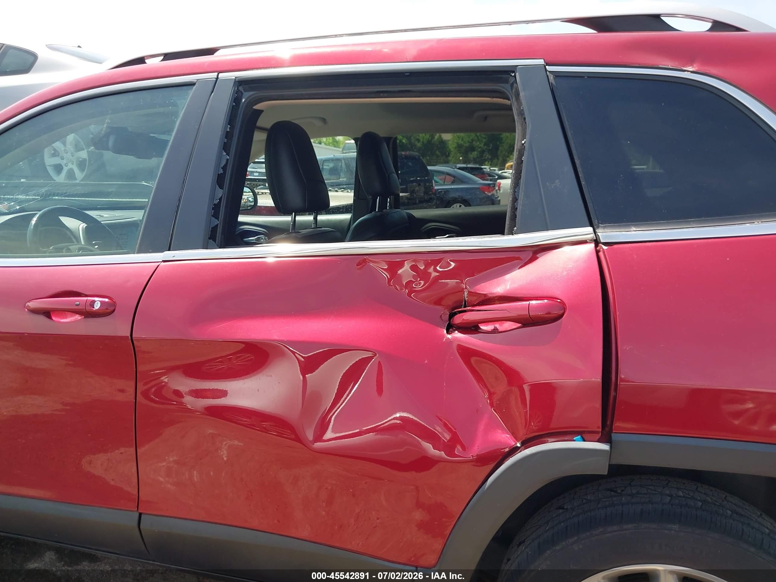 2014 Jeep Cherokee Limited Красный vin: 1C4PJLDS6EW200197