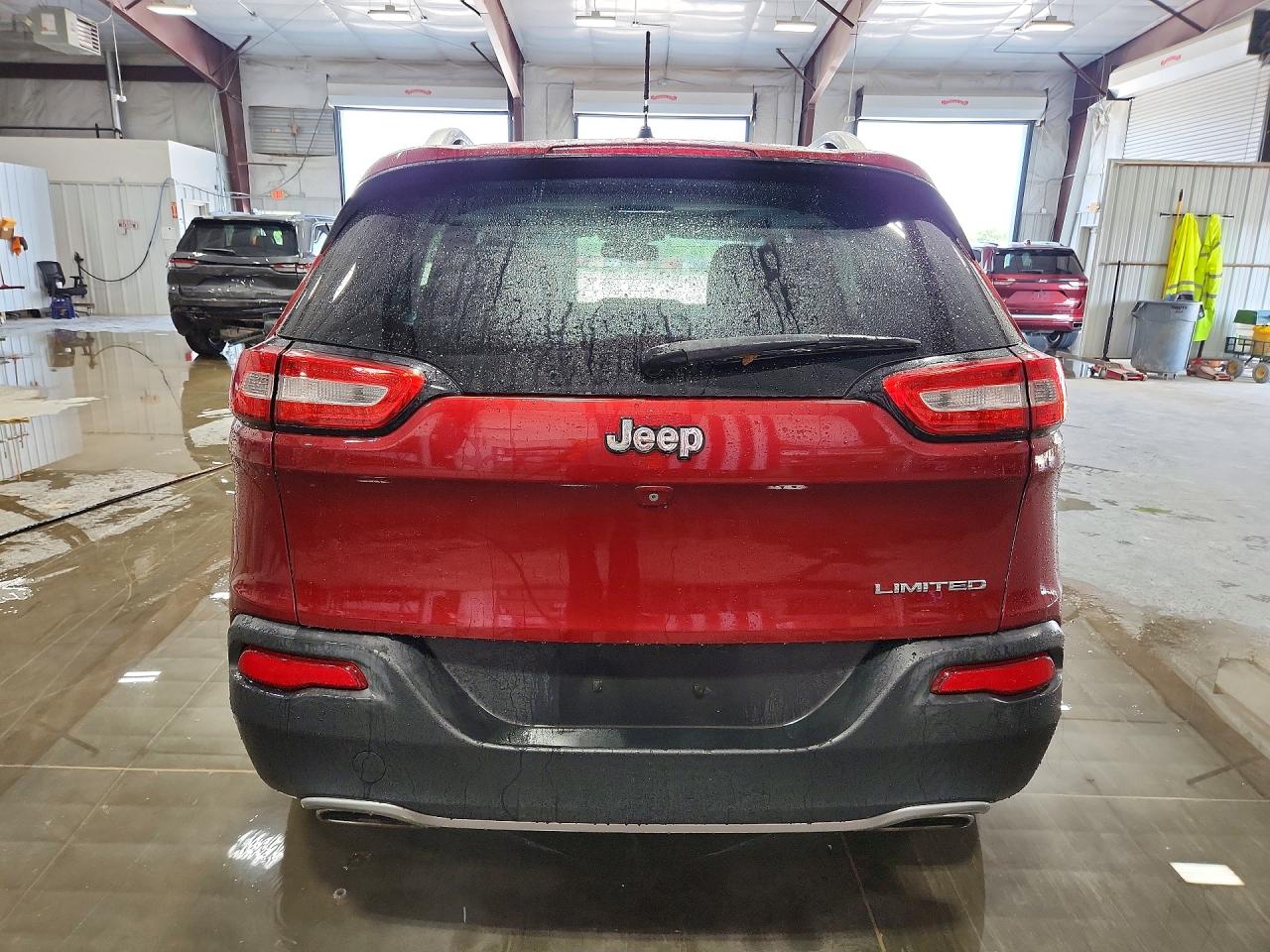2015 Jeep Cherokee Limited Maroon vin: 1C4PJLDS6FW535588
