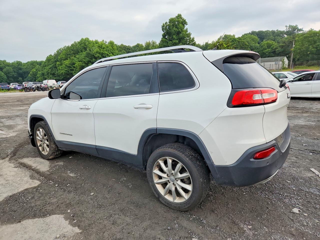 2015 Jeep Cherokee Limited White vin: 1C4PJLDS6FW548650