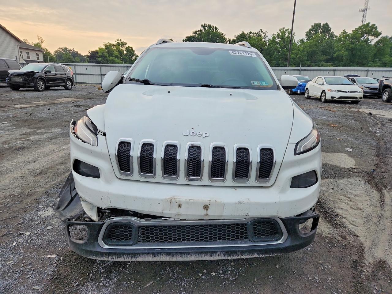 2015 Jeep Cherokee Limited White vin: 1C4PJLDS6FW548650