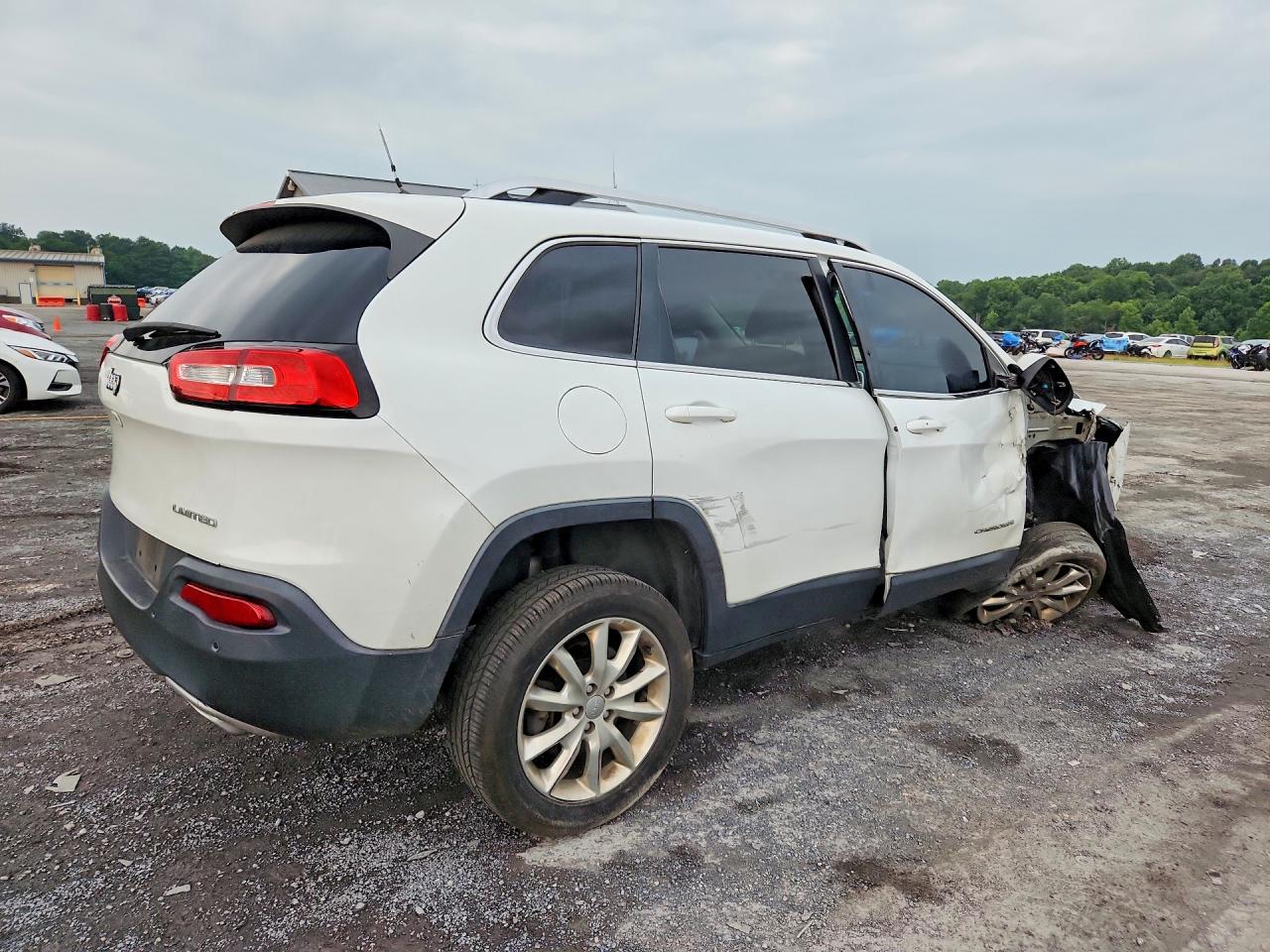 2015 Jeep Cherokee Limited White vin: 1C4PJLDS6FW548650