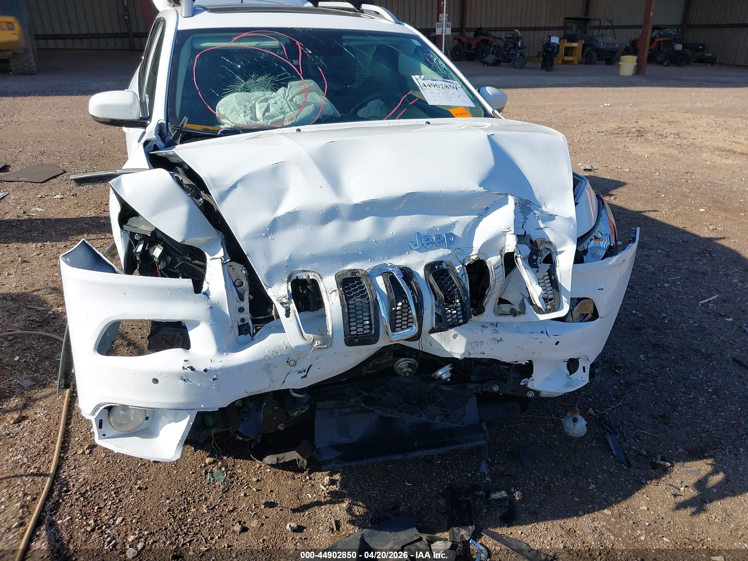 2015 Jeep Cherokee Limited White vin: 1C4PJLDS6FW579817