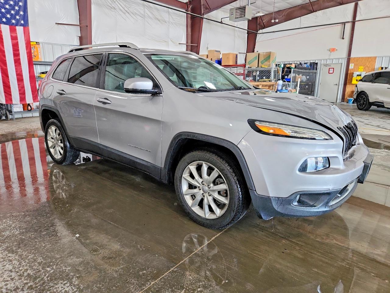 2015 Jeep Cherokee Limited Gray vin: 1C4PJLDS6FW628627