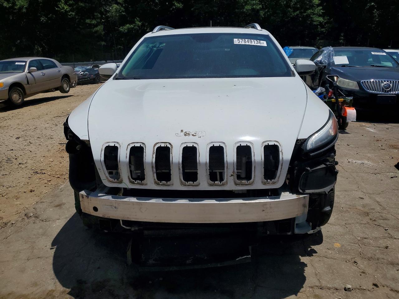 2015 Jeep Cherokee Limited White vin: 1C4PJLDS6FW671512