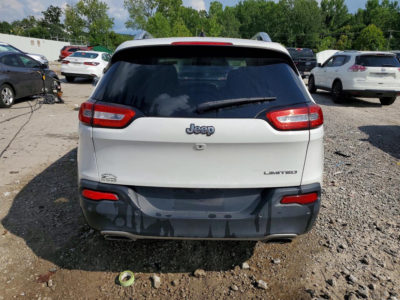 2015 Jeep Cherokee Limited White vin: 1C4PJLDS6FW753563