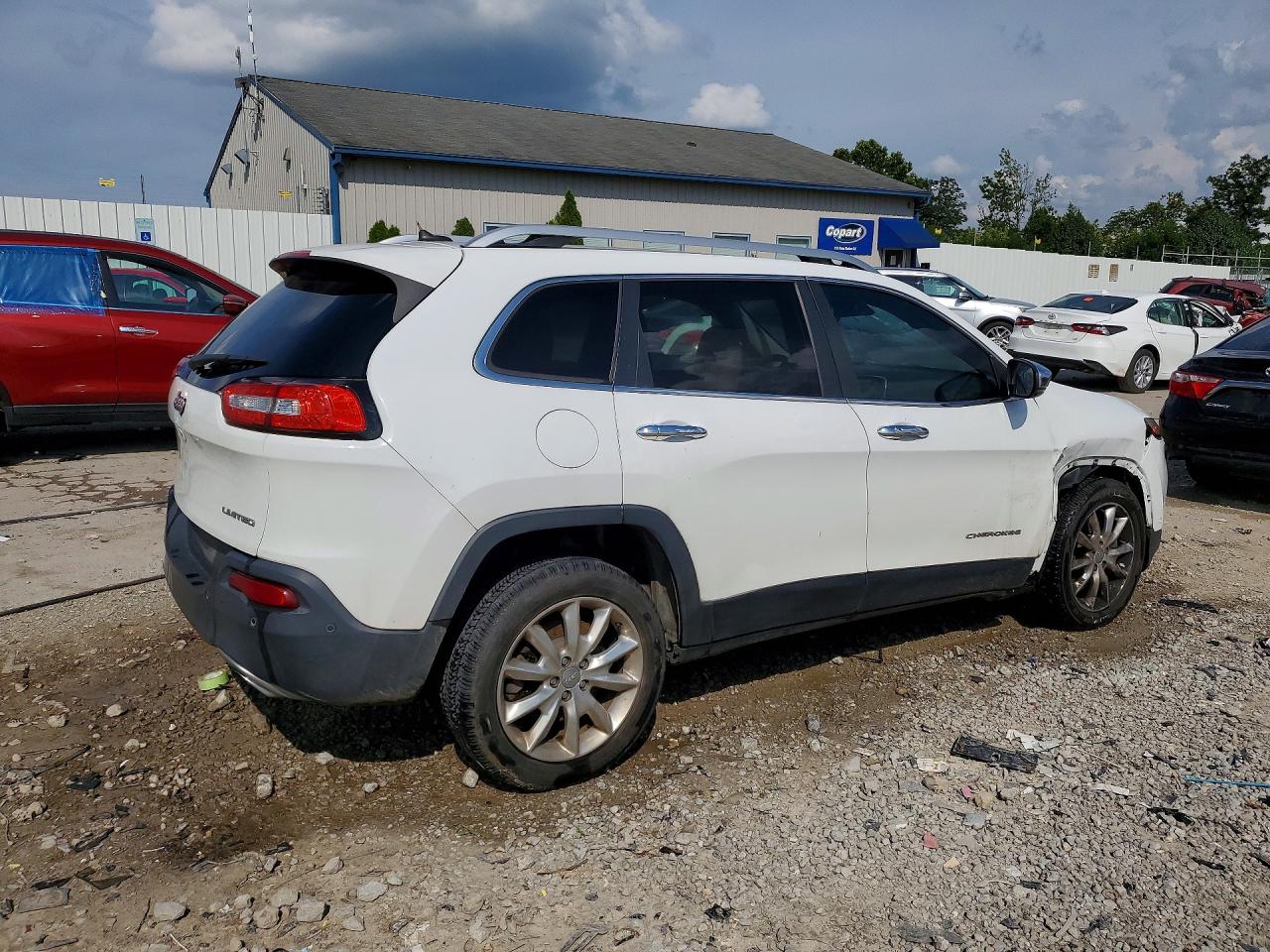 2015 Jeep Cherokee Limited White vin: 1C4PJLDS6FW753563