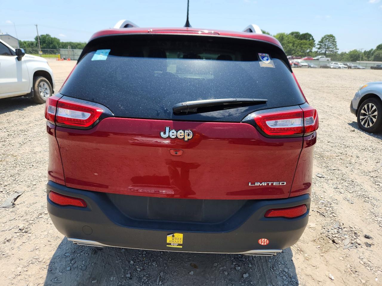 2015 Jeep Cherokee Limited Red vin: 1C4PJLDS6FW760741
