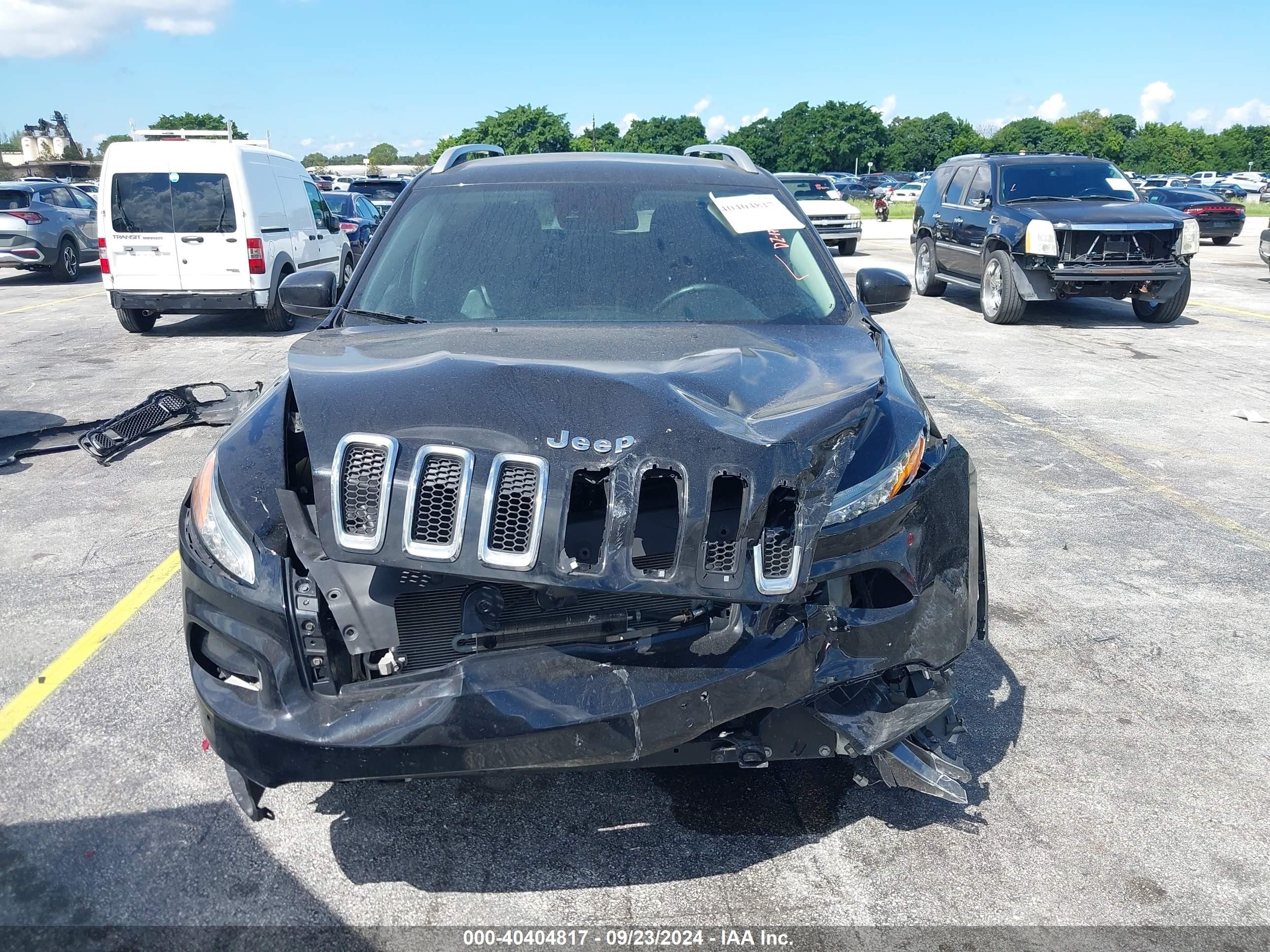 2017 Jeep Cherokee Limited Fwd Black vin: 1C4PJLDS6HW573289