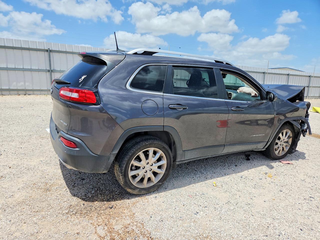 2017 Jeep Cherokee Limited Gray vin: 1C4PJLDS6HW573681